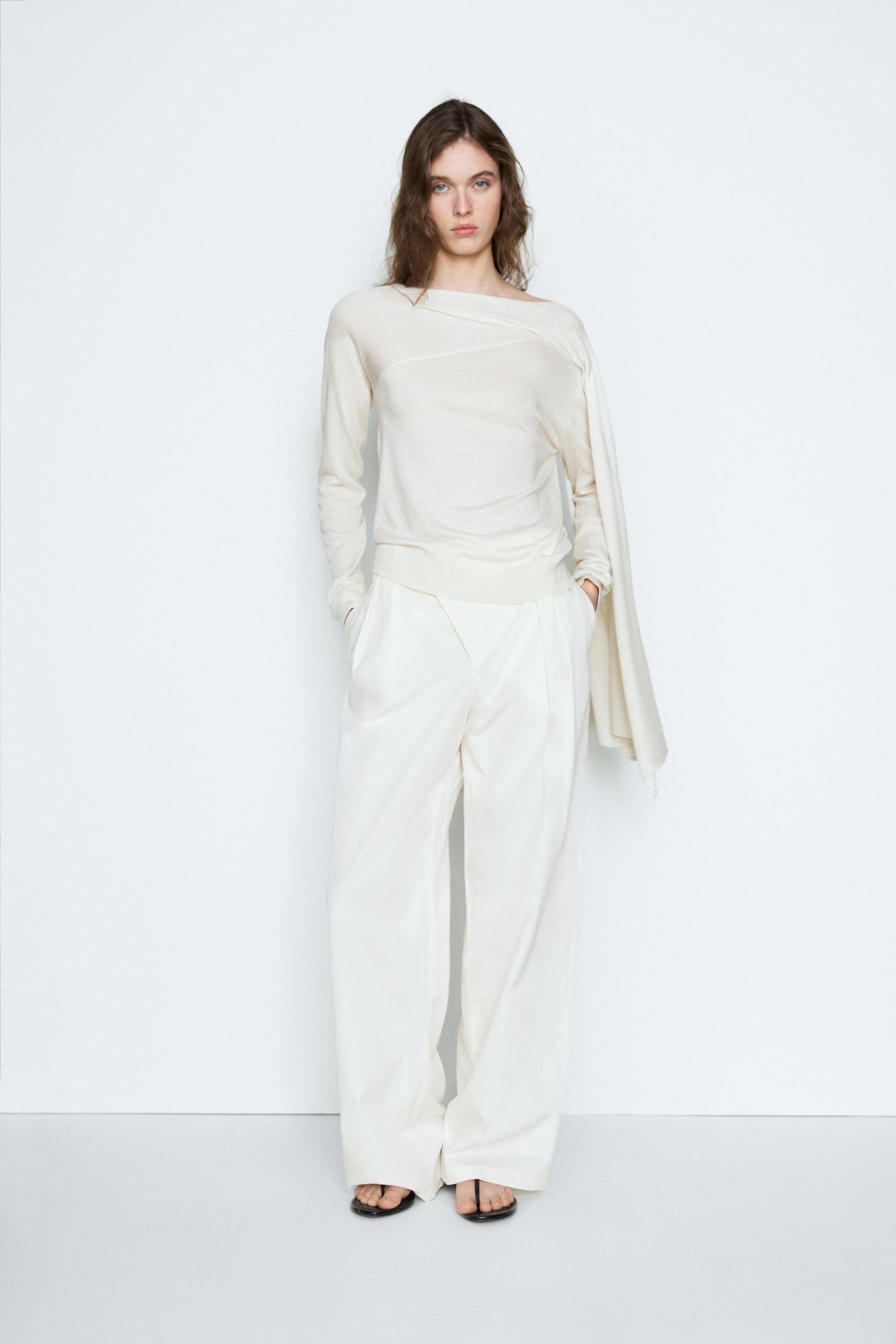 Pantalon à plis avec fermeture croisée - STUDIO