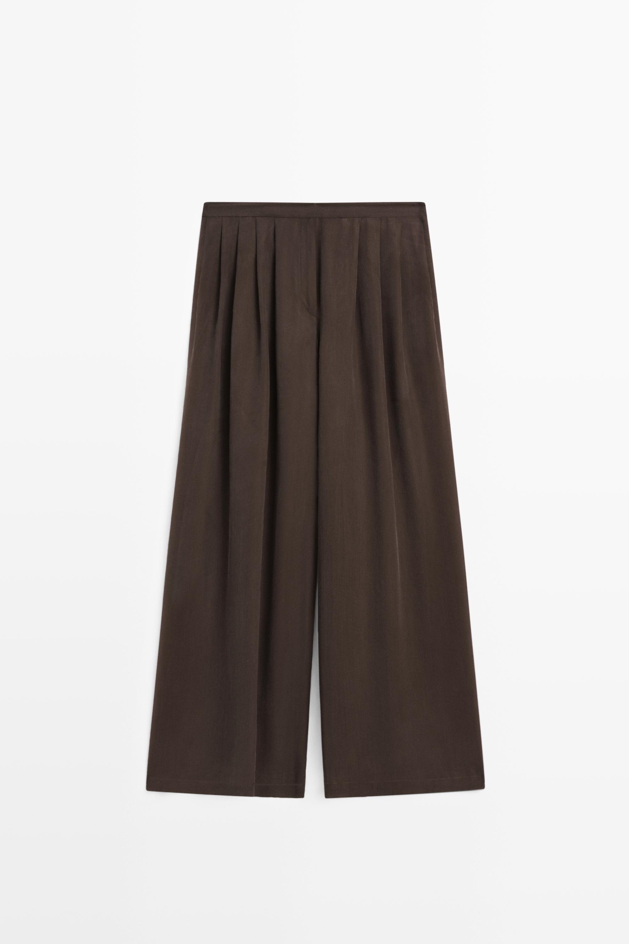 Total look flowing skort — Chocolate