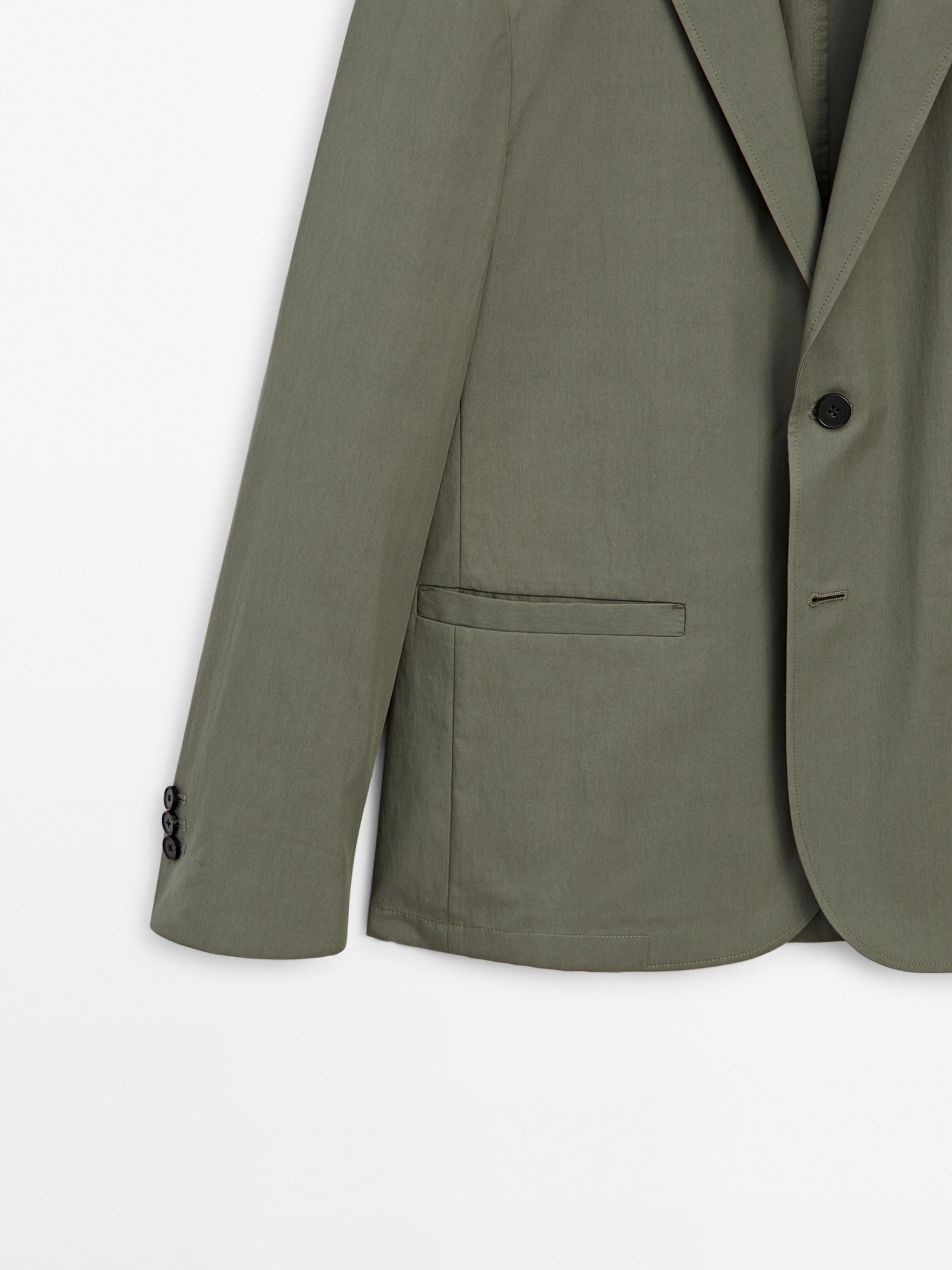 Blazer en coton mélangé