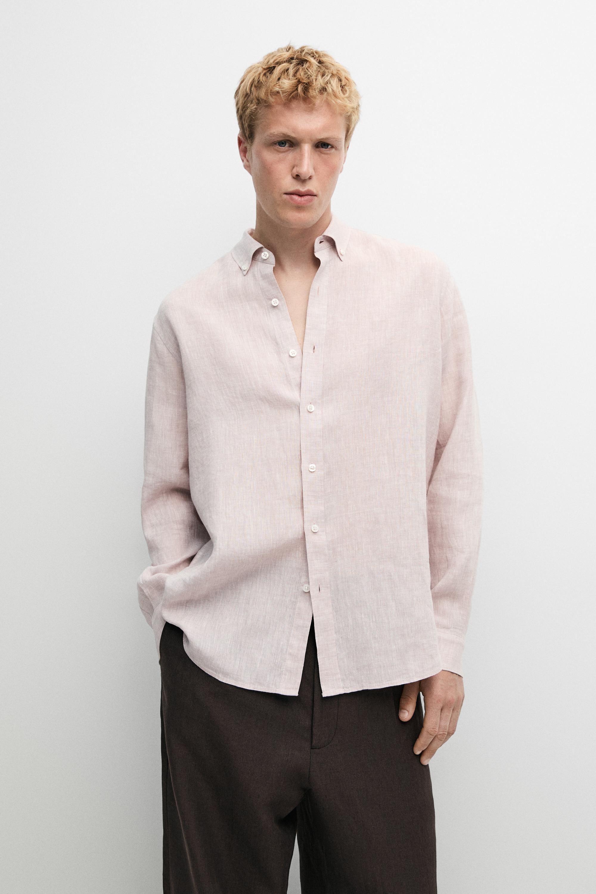 100% Linen regular fit shirt