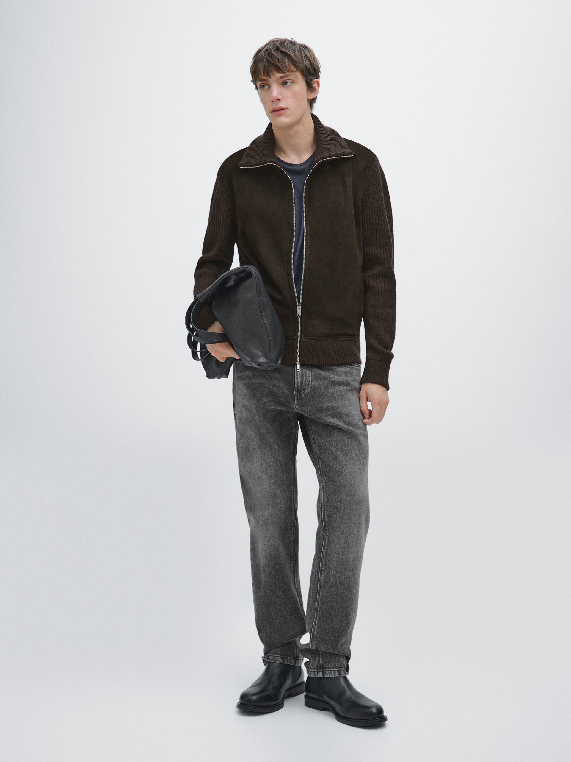 Jean Slim - Gris - 36 - Massimo Dutti - Homme