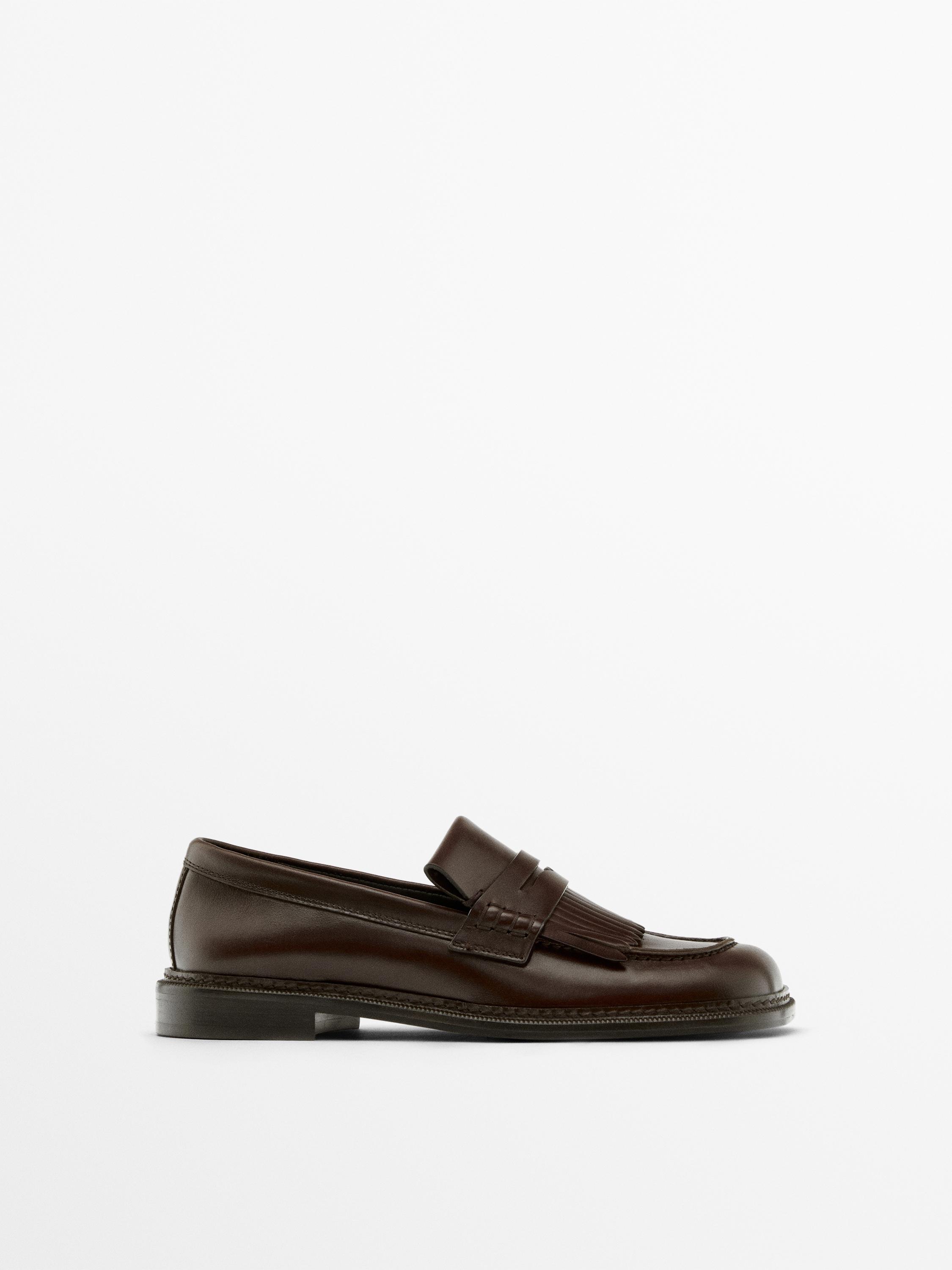 Fringed chunky sole loafers