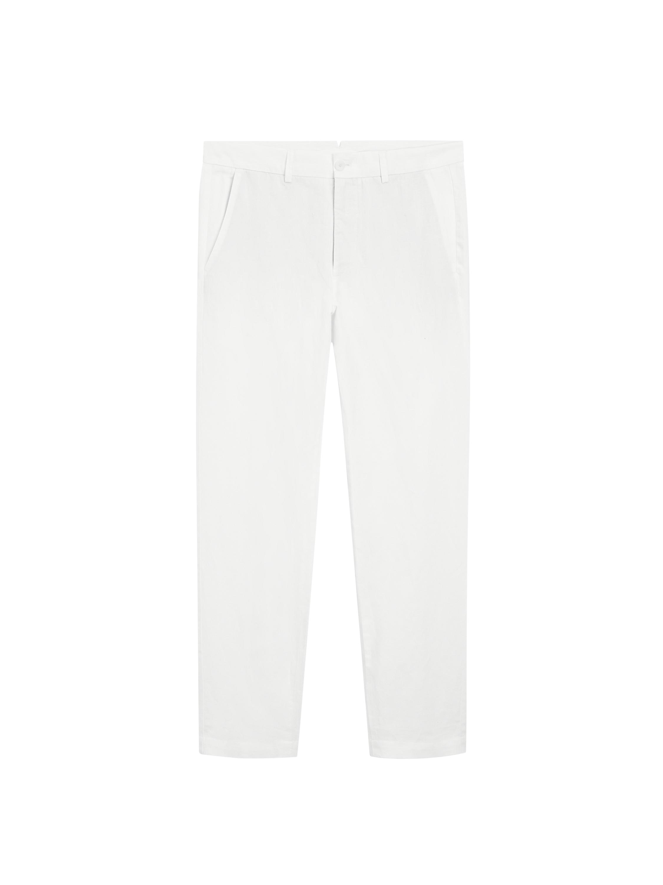 ★MASSIMO DUTTI★ リネンブレンド スーツパンツ クリーム スリムフィット リネンスーツパンツ - ライトベージュ - Men