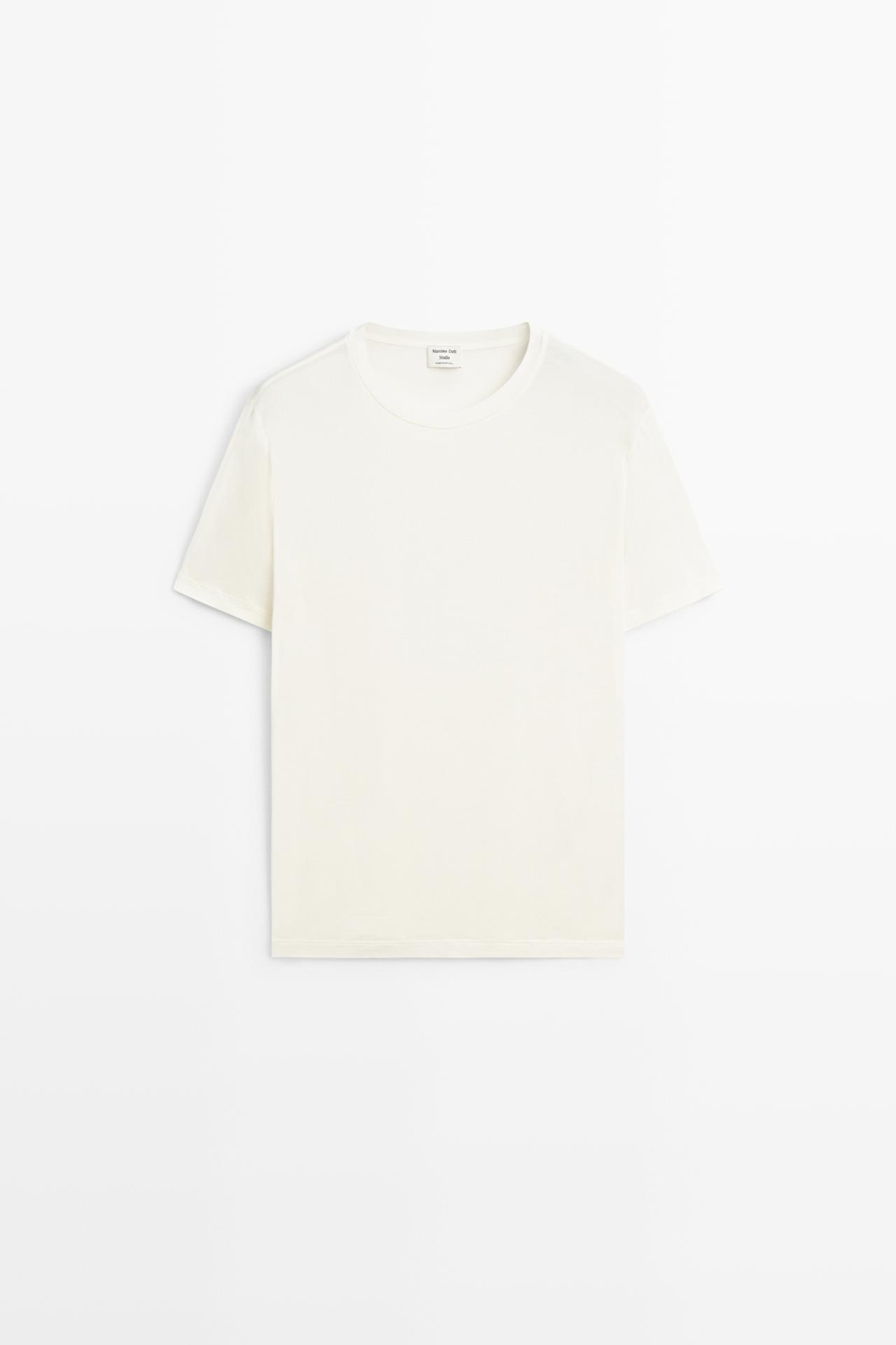 Short sleeve T-shirt - STUDIO — CREAM