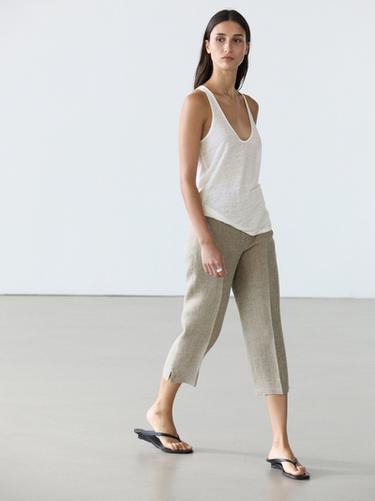 Flowing 100% linen top — Off white 5