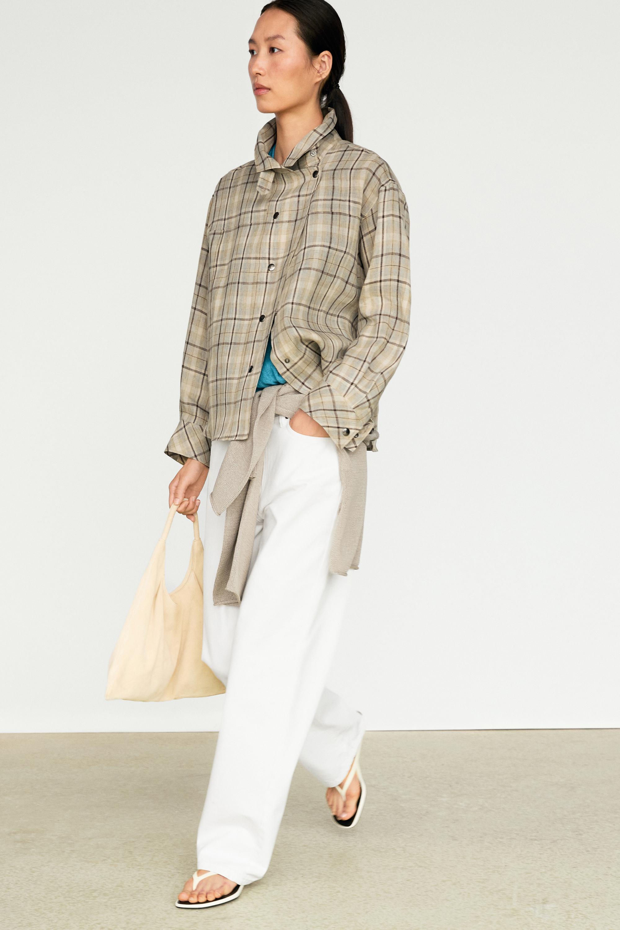 Flowy wide-leg jeans — WHITE