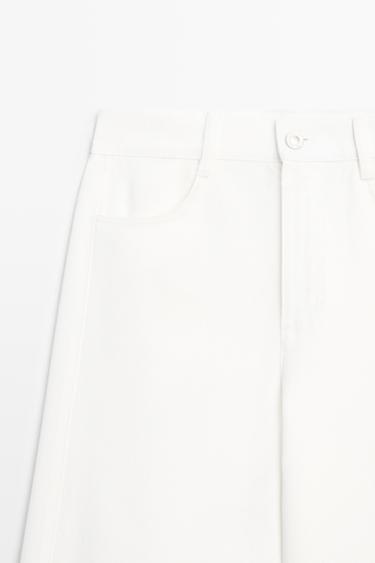 Flowy wide-leg jeans — WHITE 4