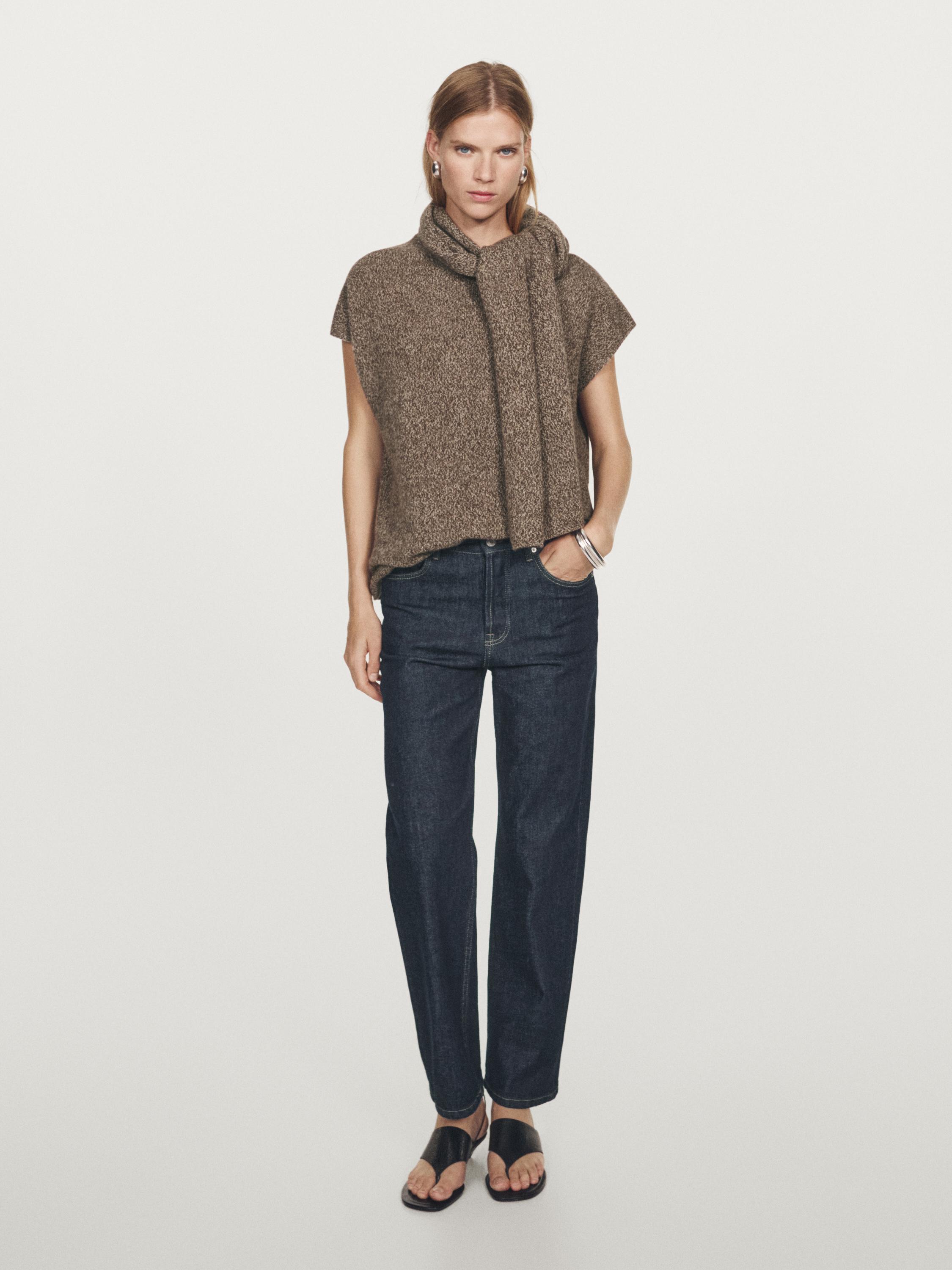 Jean straight taille haute