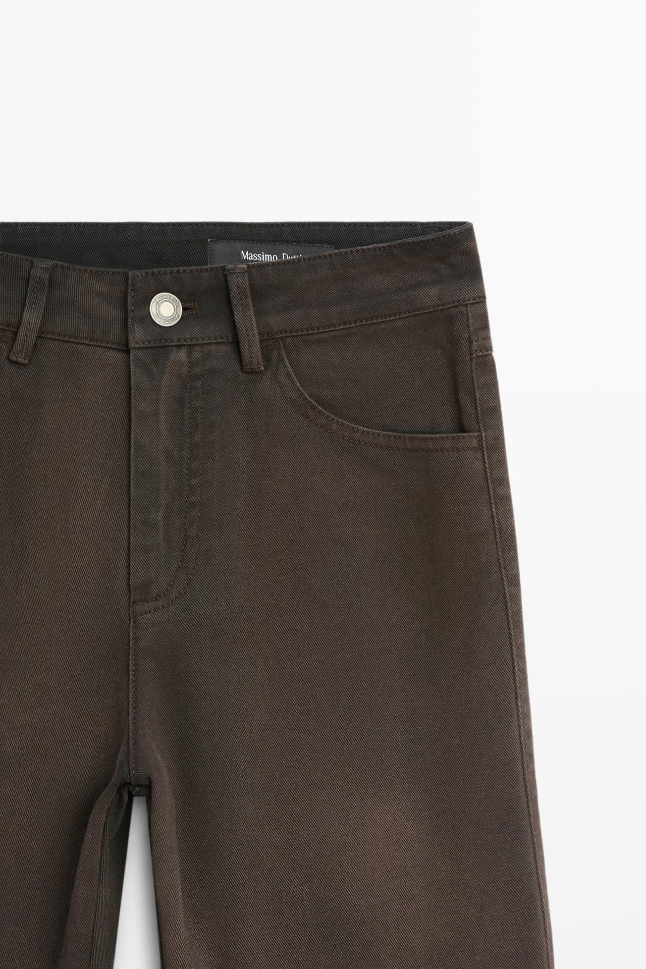 Kick flare fit pants — Chocolate