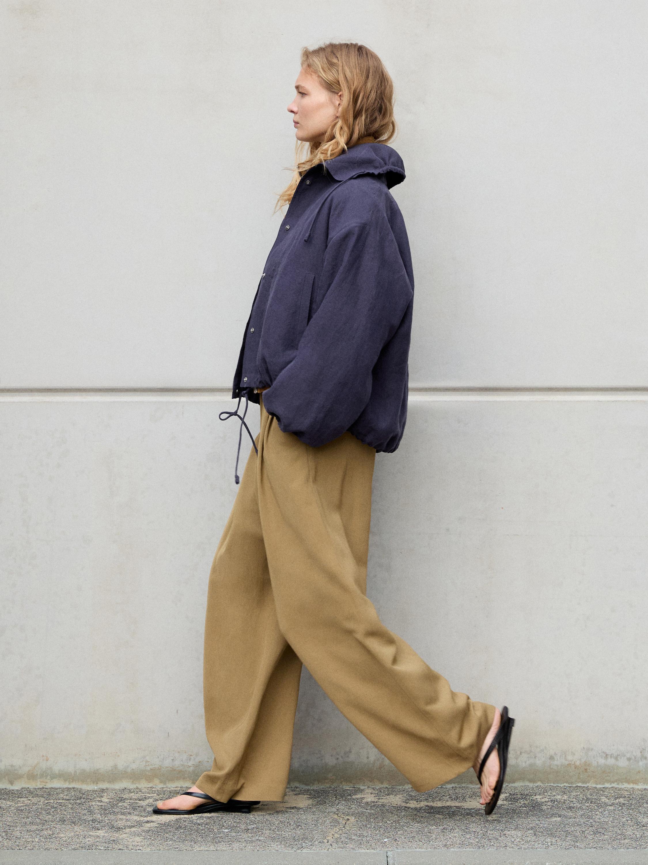 Flowing pareo trousers — BEIGE
