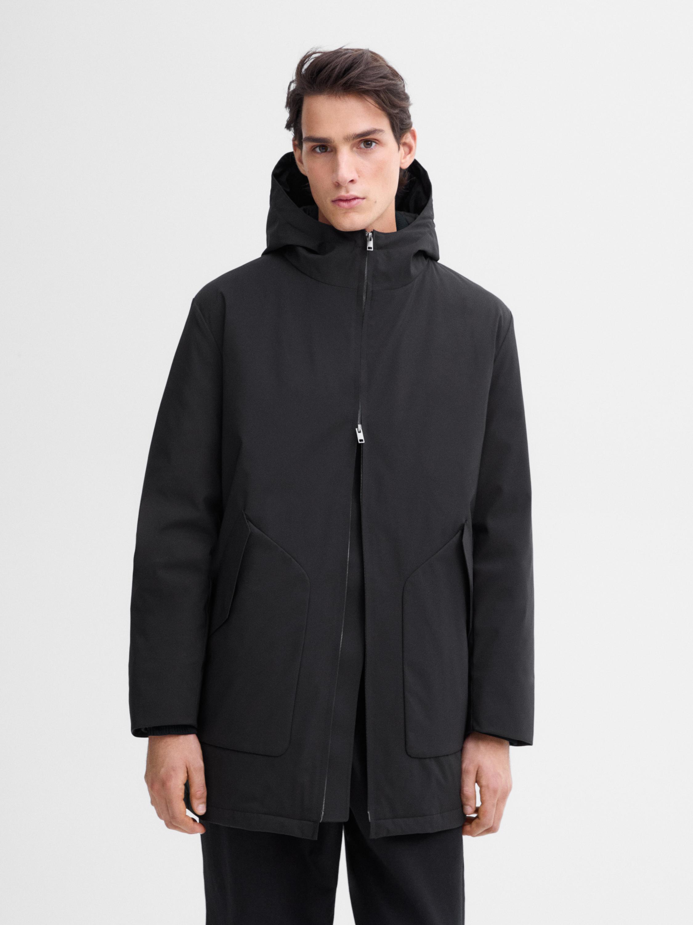 Long lightweight quilted down parka