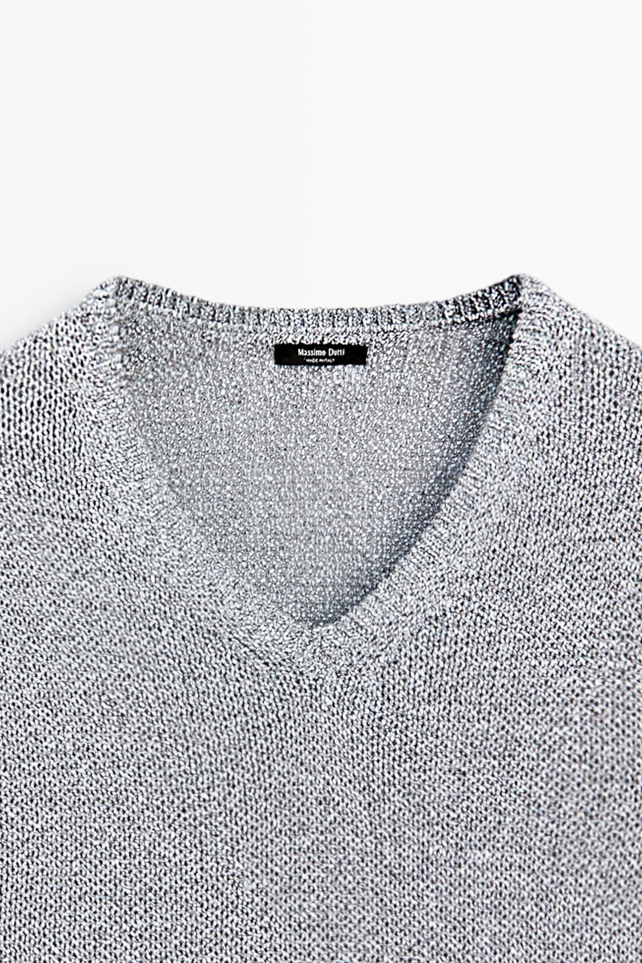 Short sleeve knit top — BLUISH
