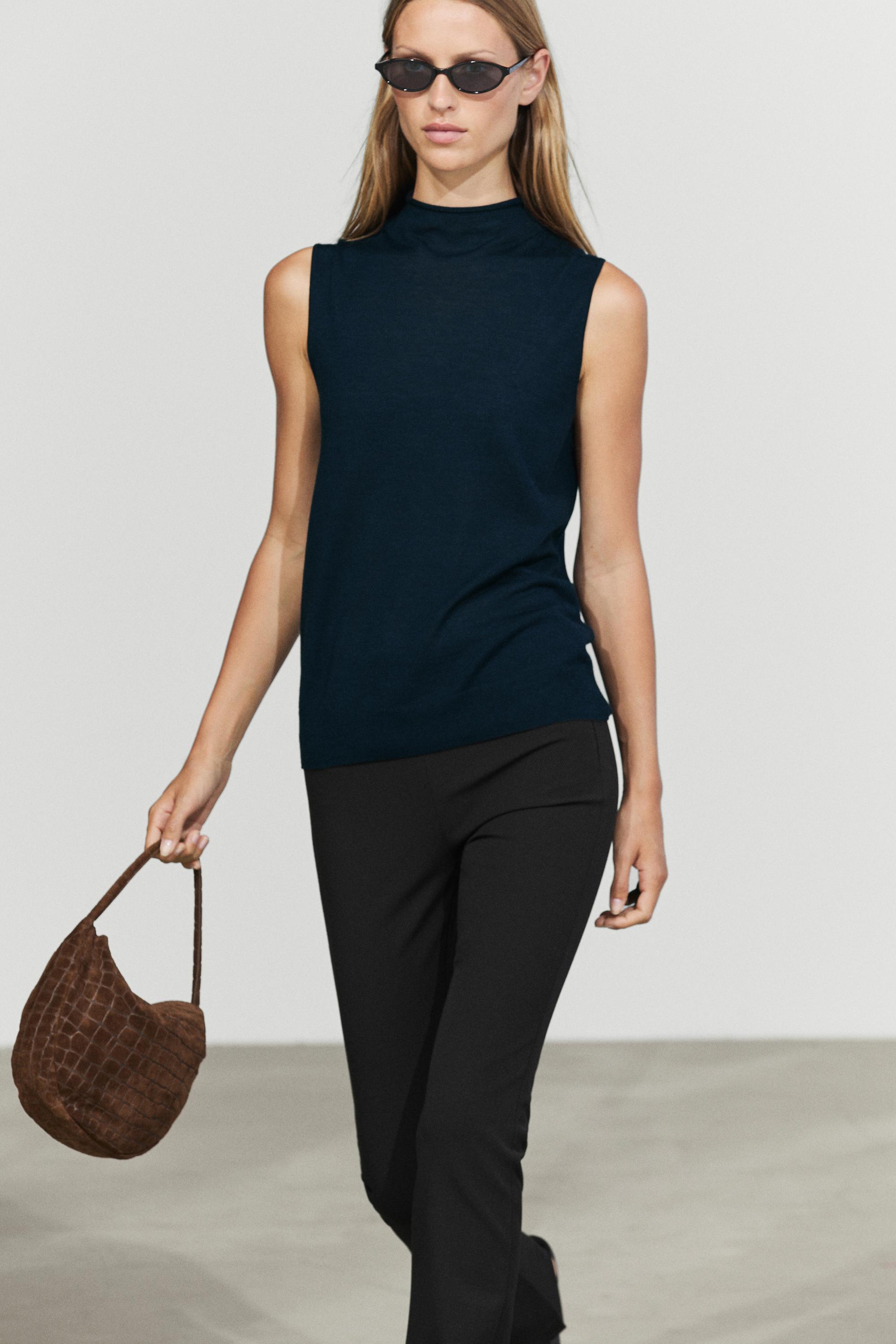 Technical flare fit pants — BLACK