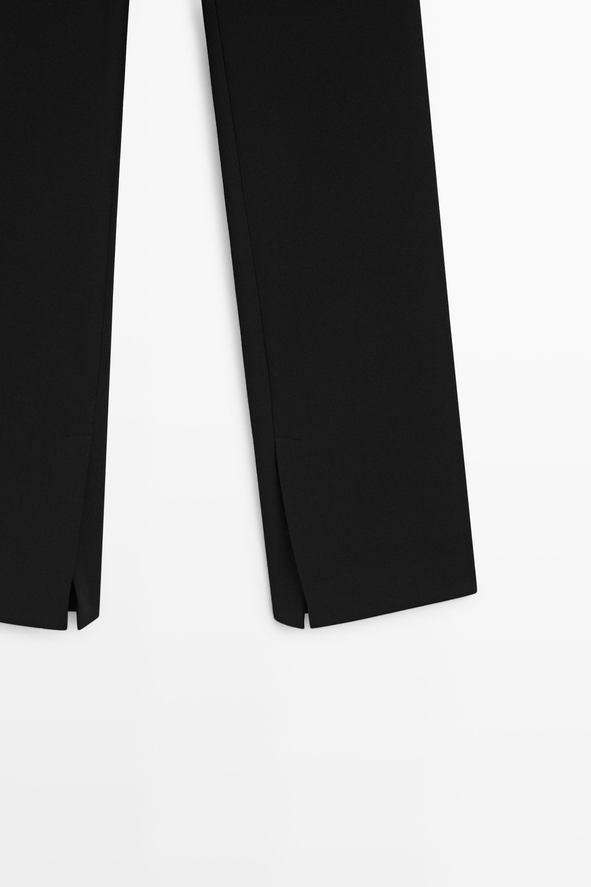 Technical flare fit pants — BLACK