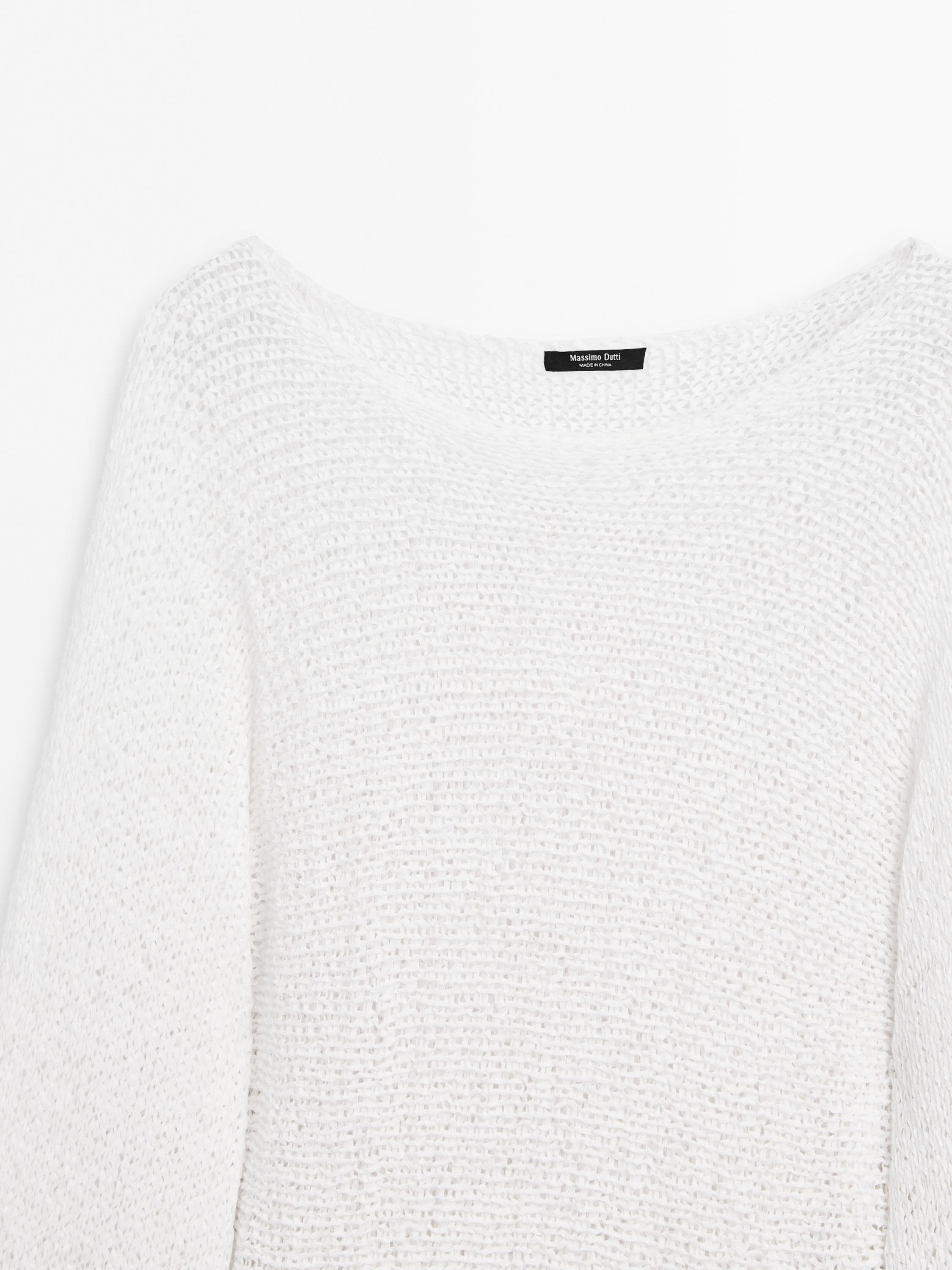 Balloon sleeve sweater with bows
