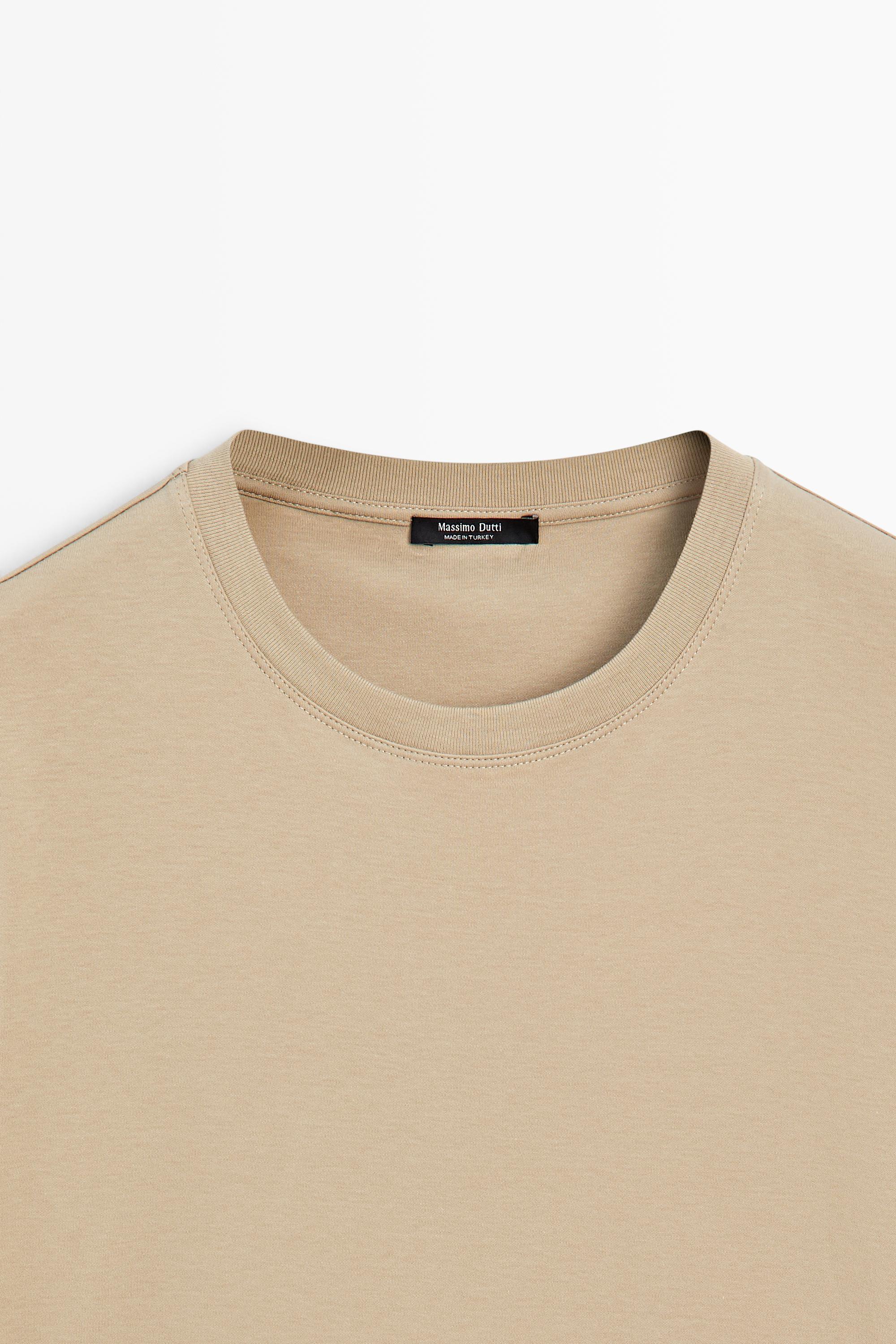 Regular fit short sleeve T-shirt. — STONE