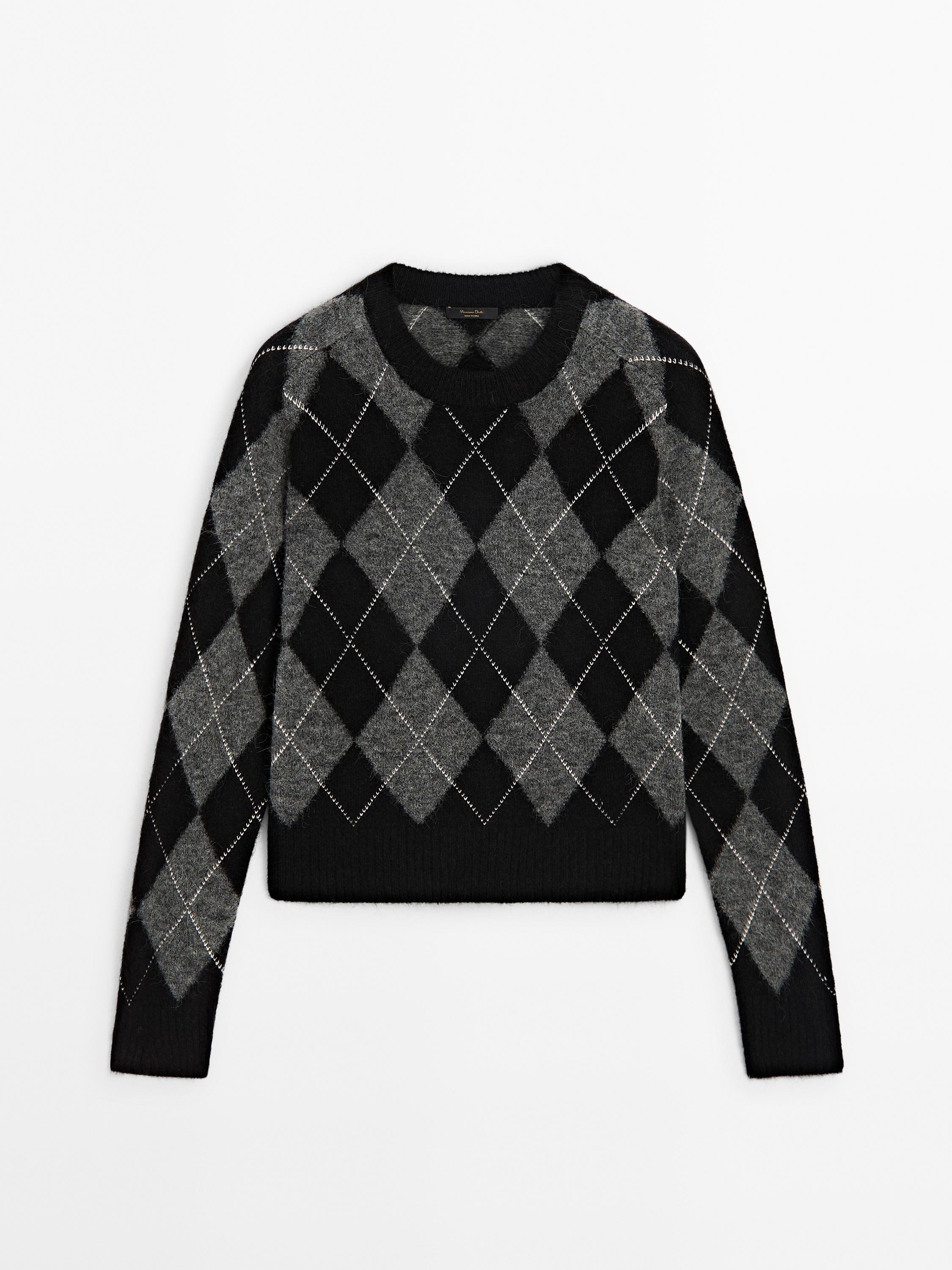 Massimo dutti jacquard sweater best sale