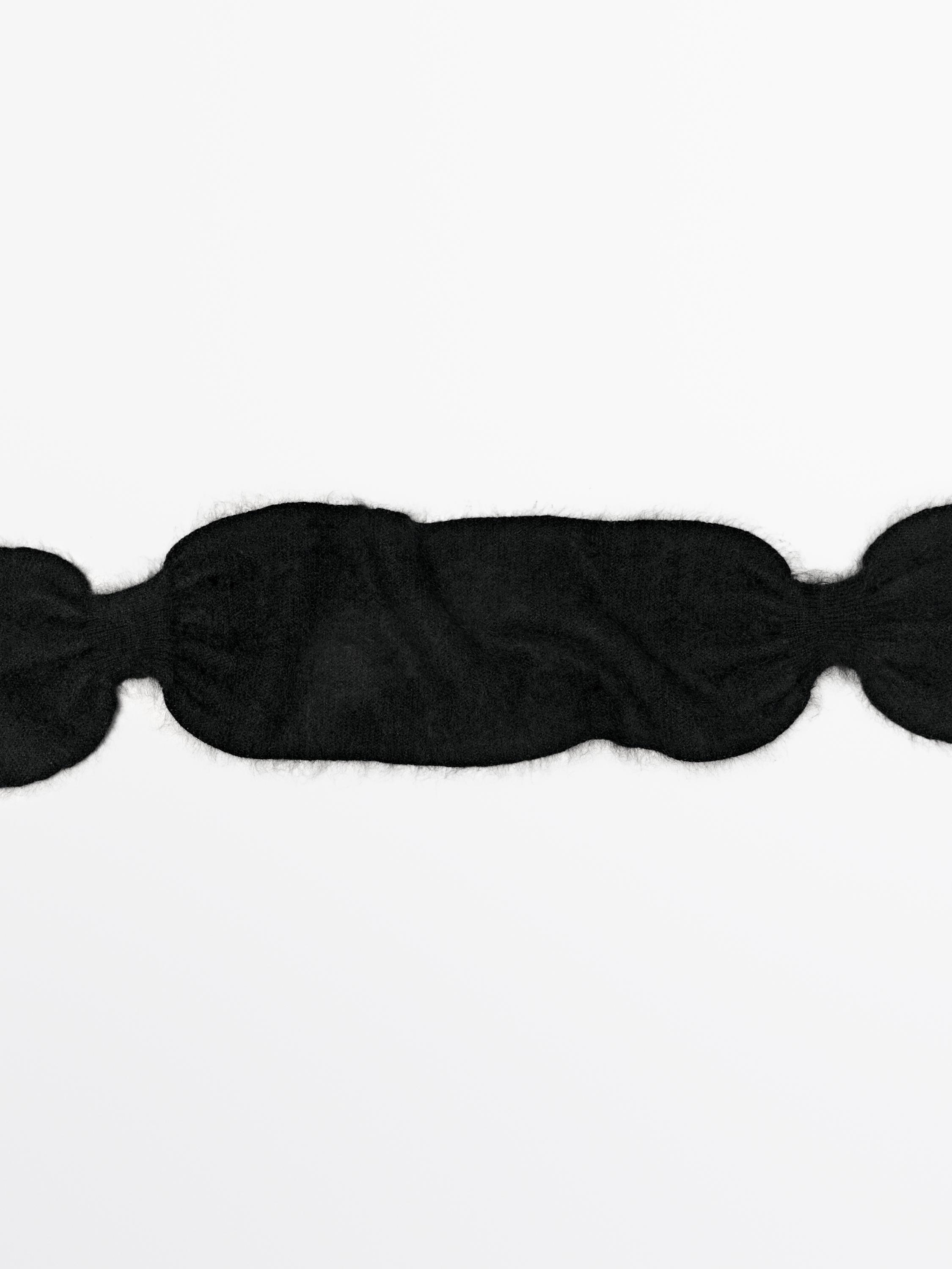 Cravată tip fundă din tricot de cașmir 100%