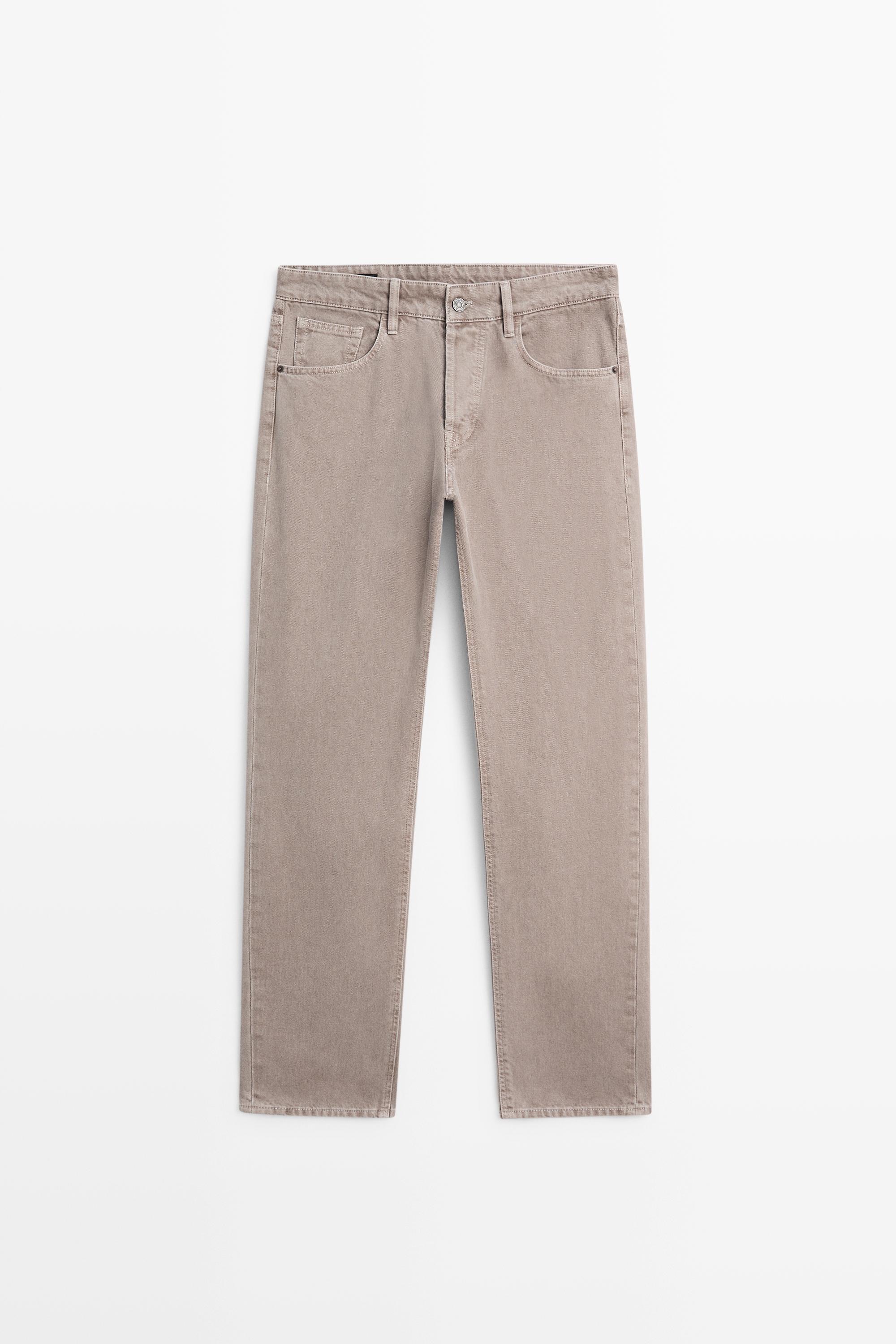 Tapered fit jeans — MINK