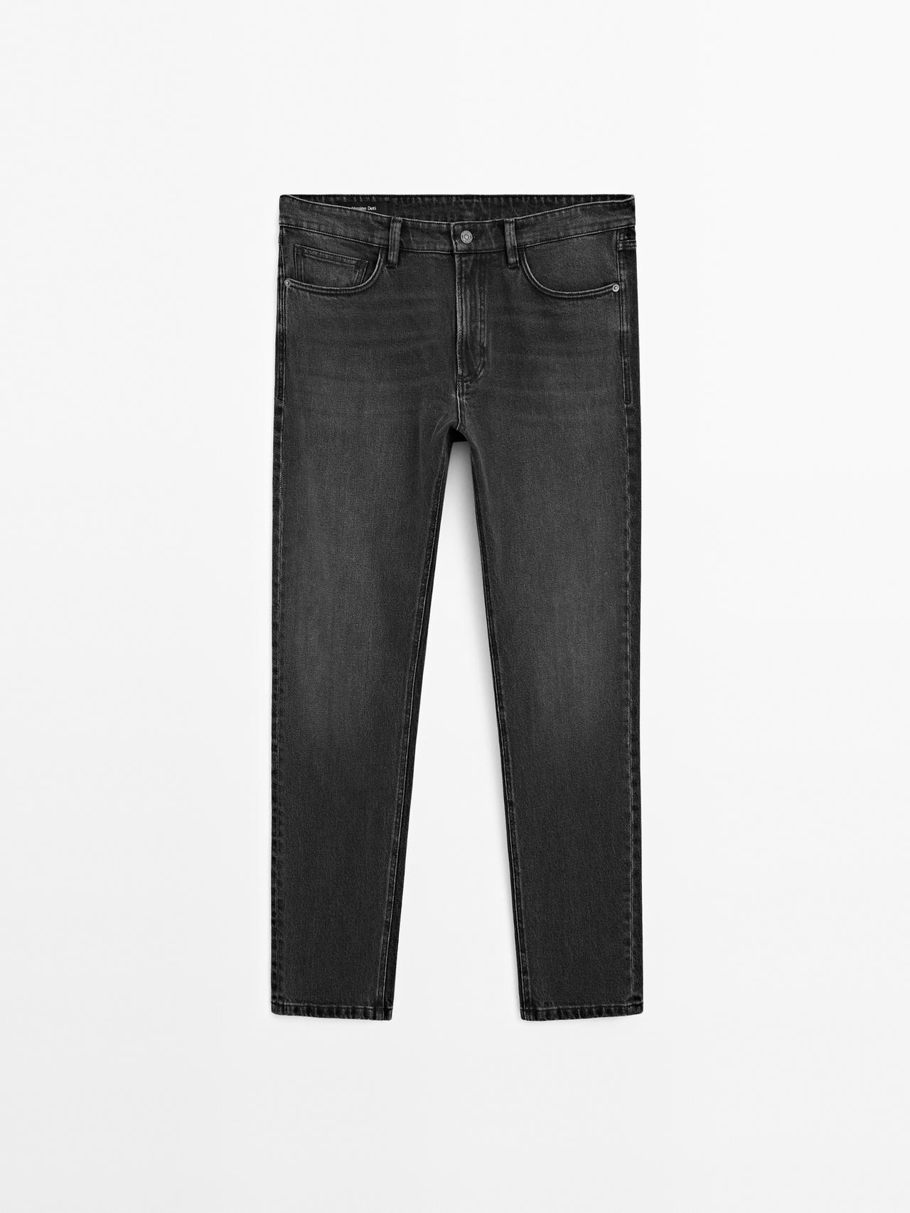 Massimo Dutti - Herre - Slim Fit Jeans - Kulgrå - 30