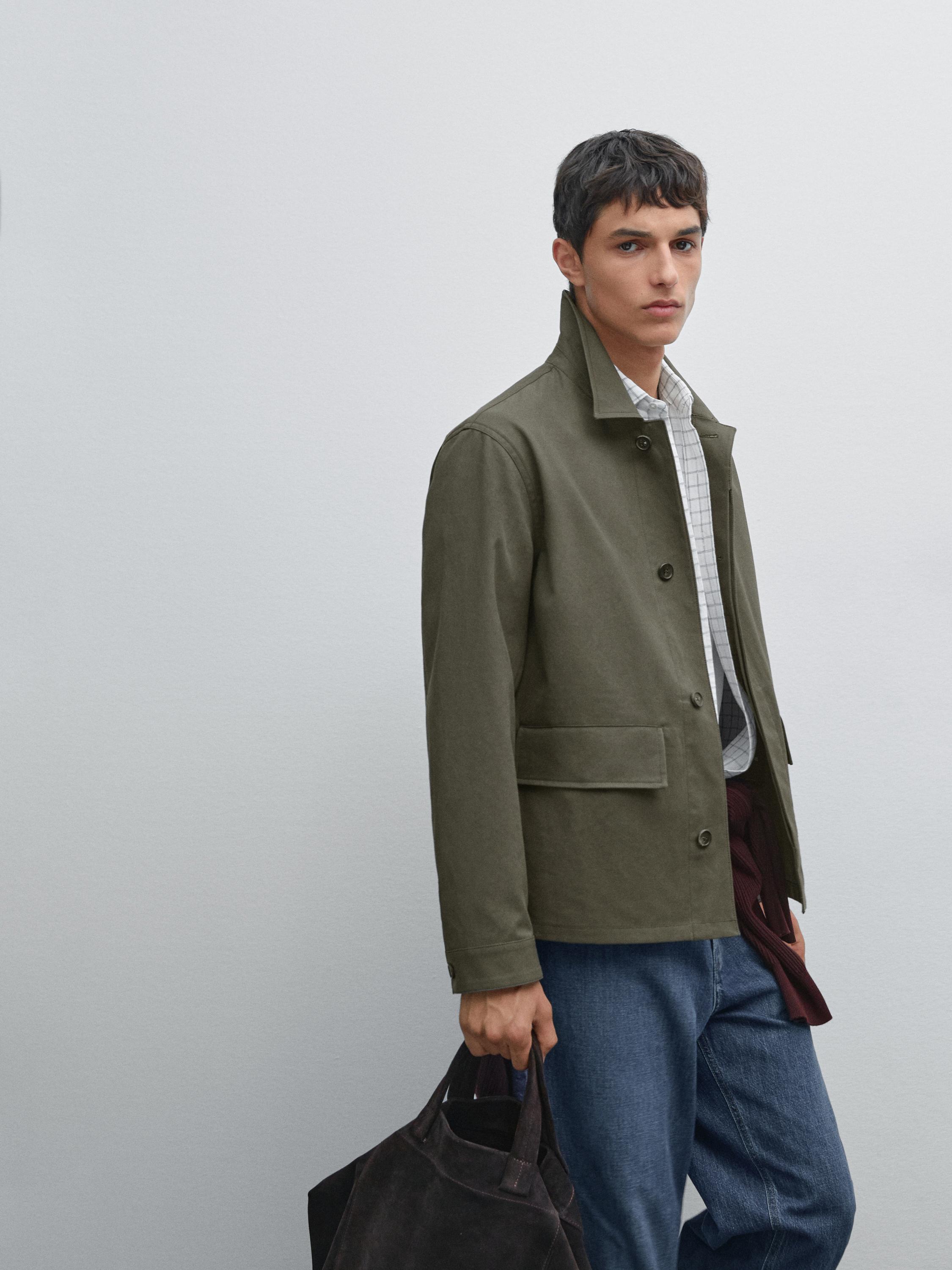 100% cotton maltinto finish jacket