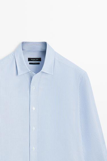 Regular fit striped Oxford shirt — DEEP BLUE 4