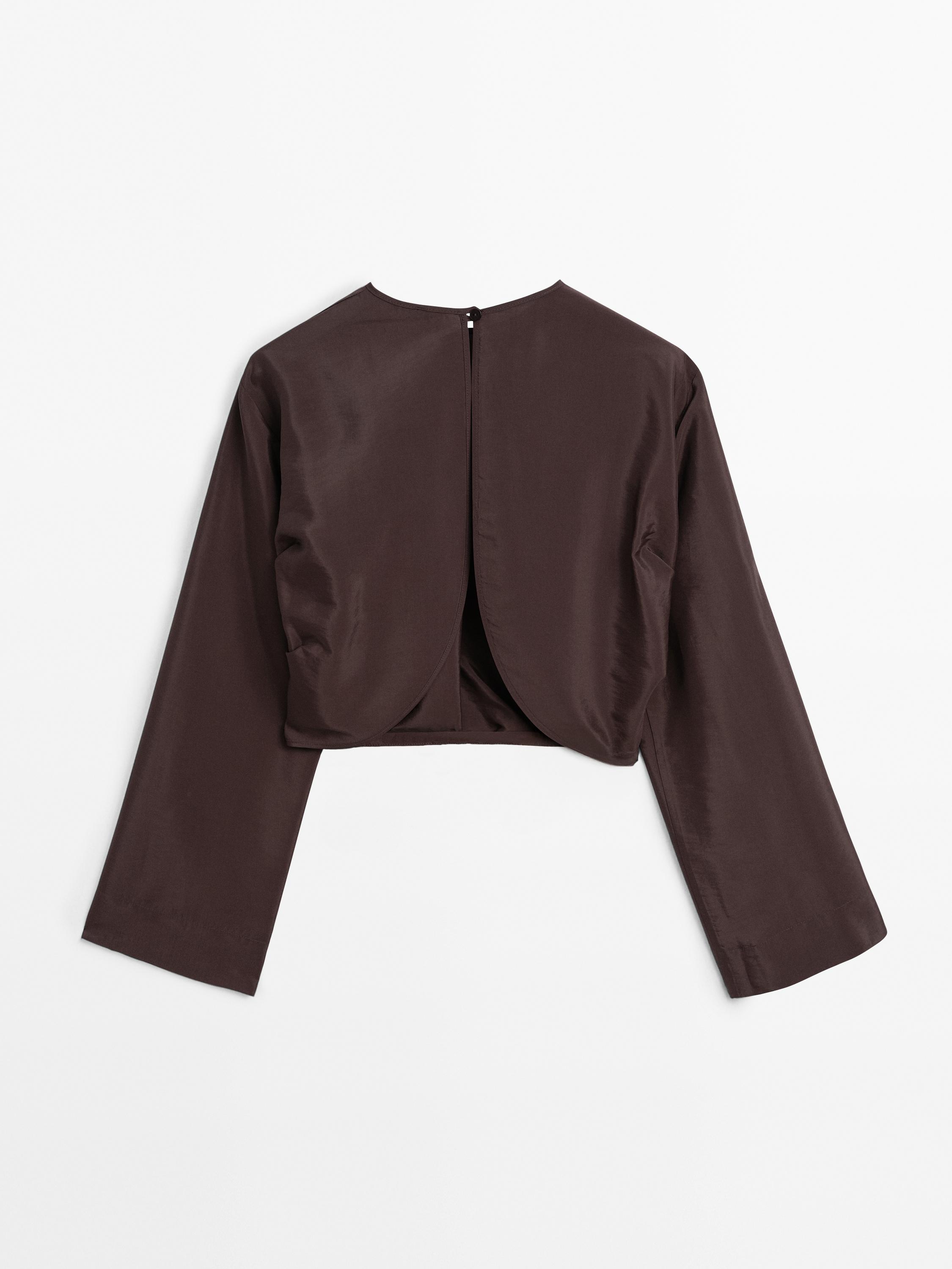 Satin shirt with vent detail - Limited Edition