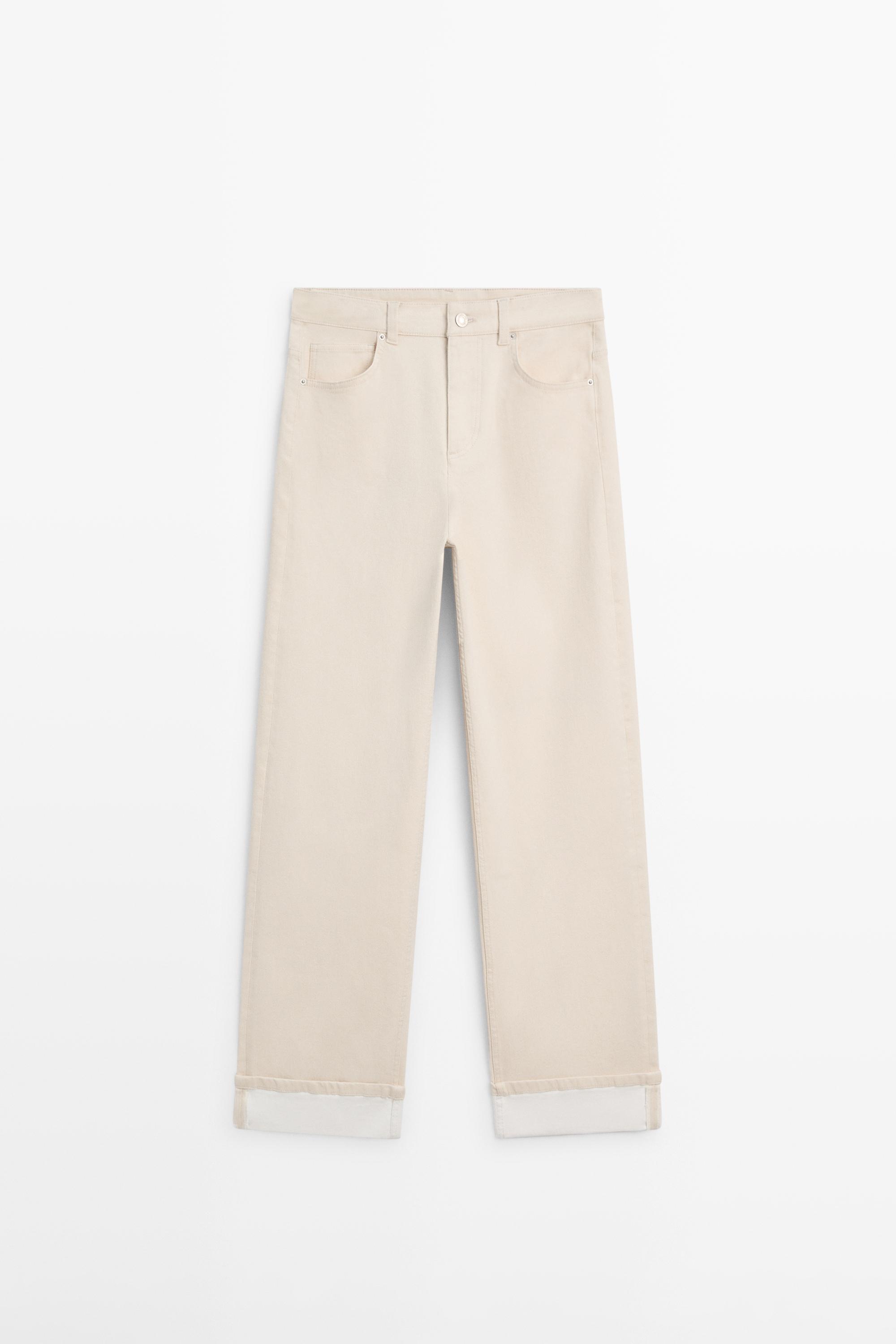 Straight-leg jeans with turn-up hems — CREAM