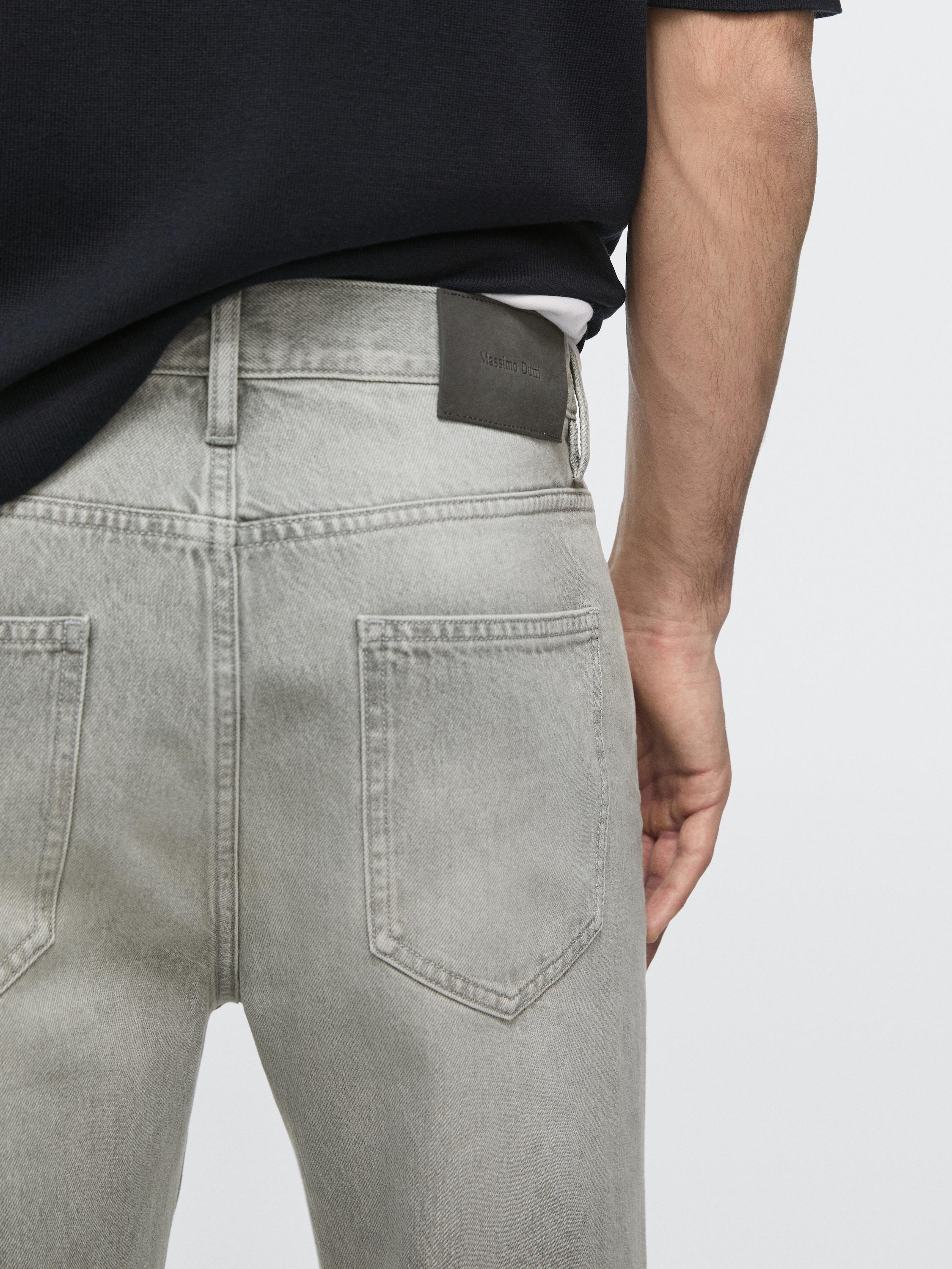 Straight-leg jeans — GREY