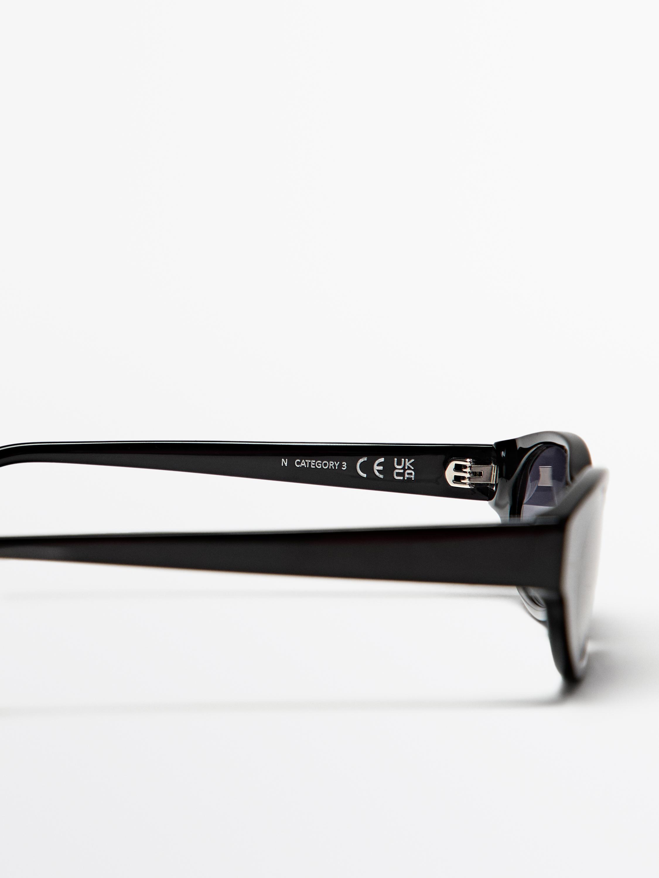 Narrow sunglasses — BLACK