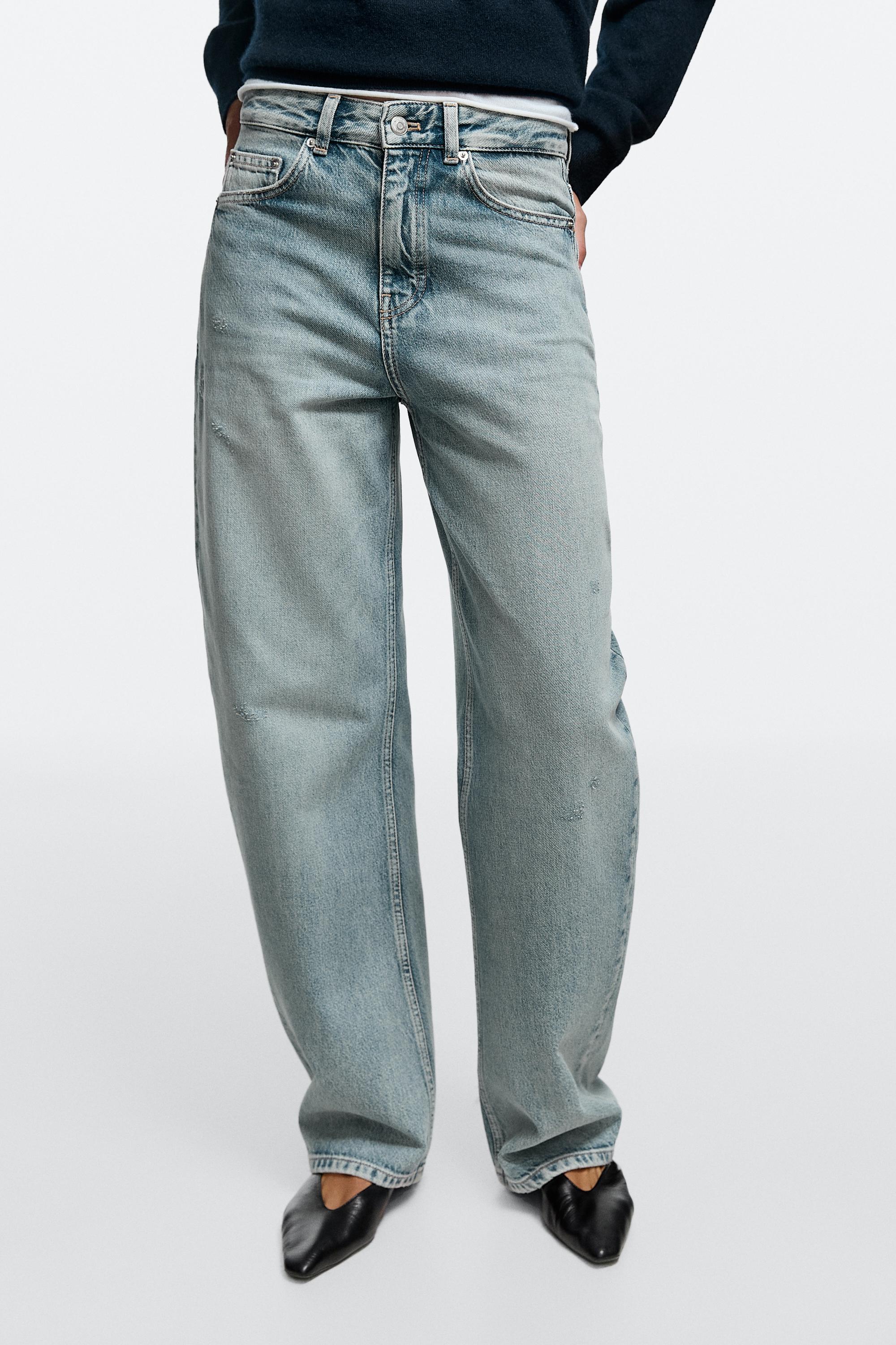 Jean barrel fit taille moyenne