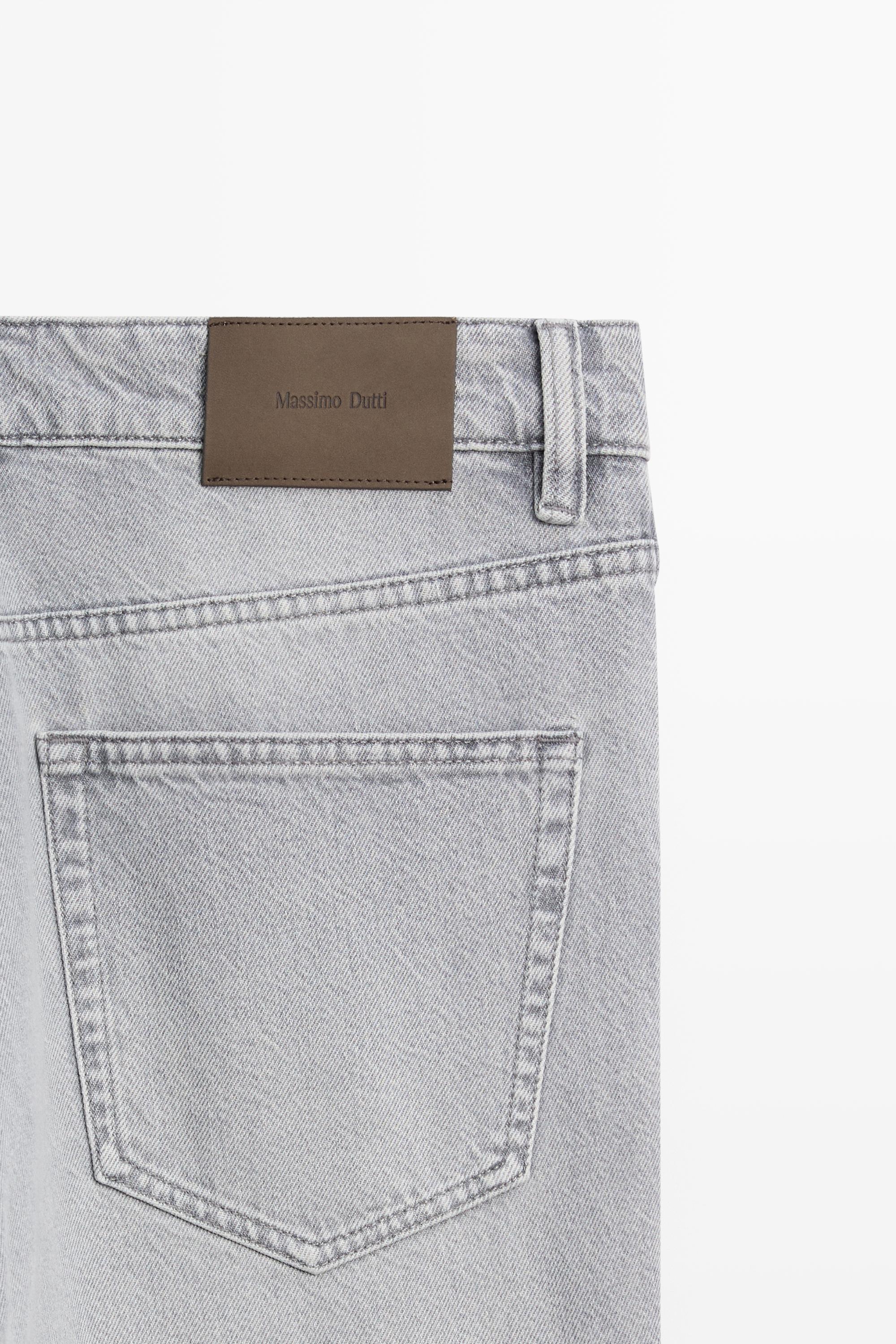 Tapered fit jeans — GREY MARL