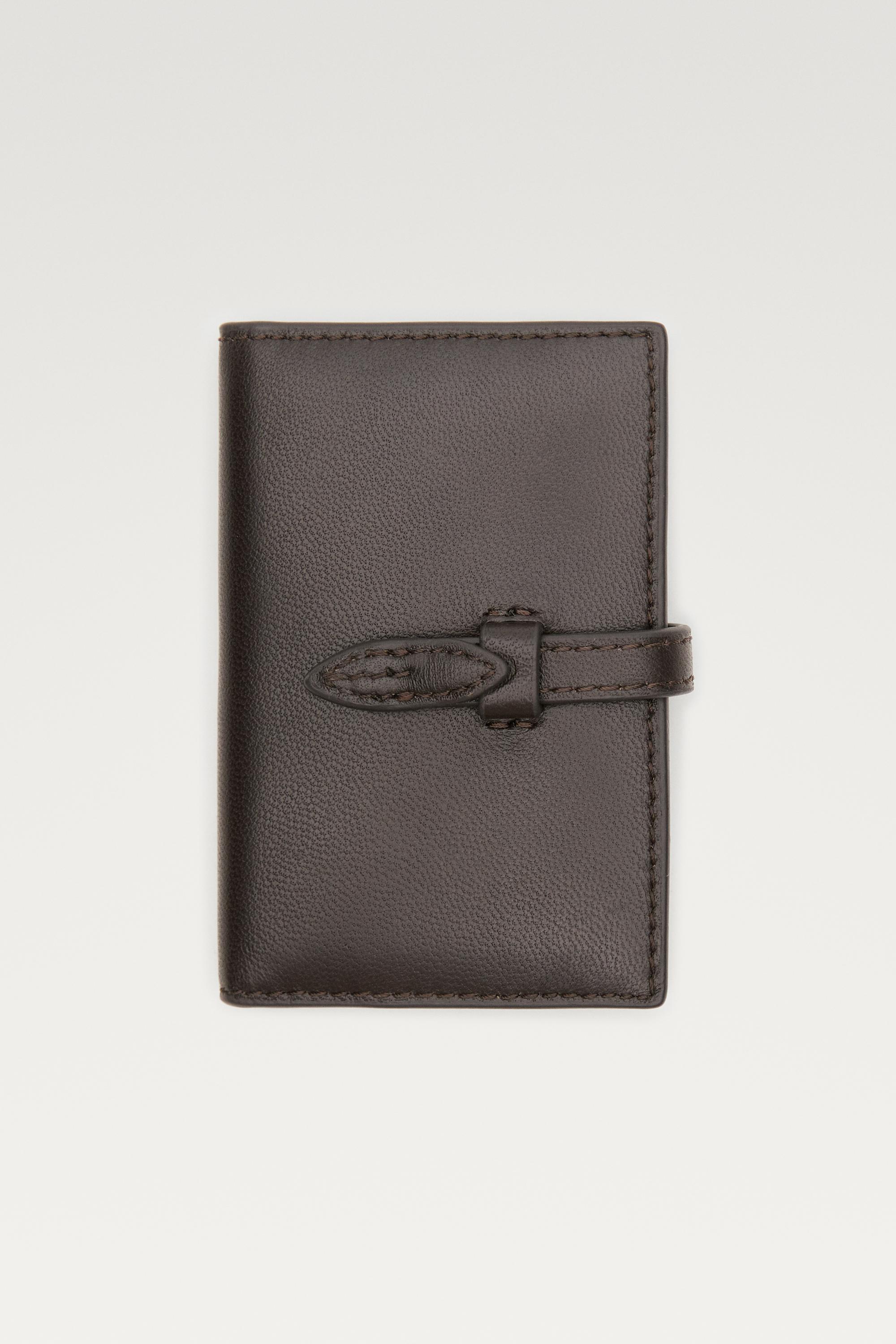 Nappa leather wallet — BROWN
