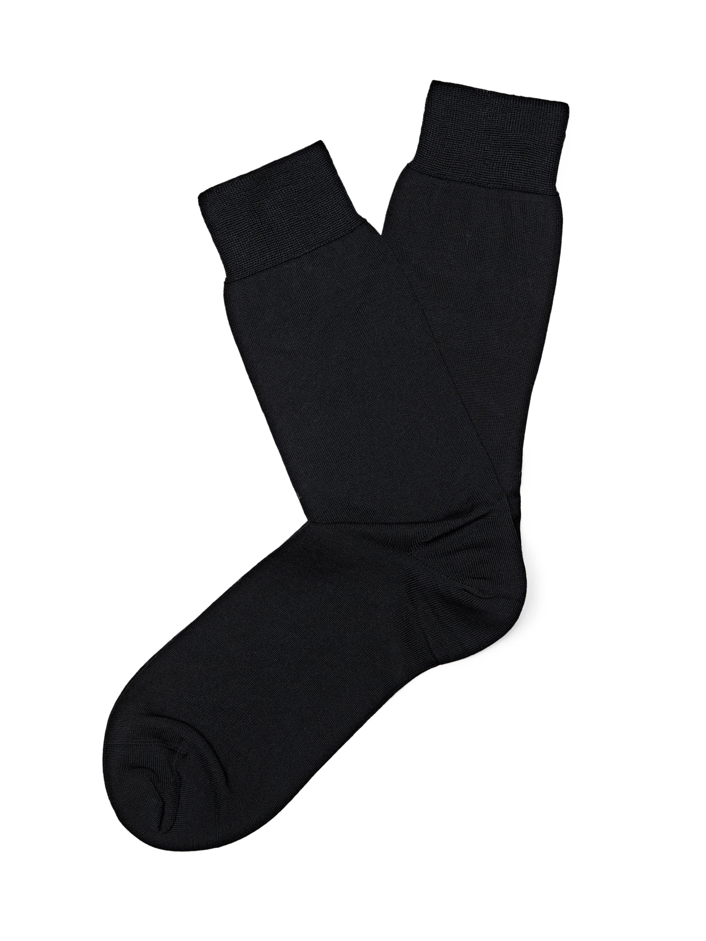 Plain smart socks — BLACK