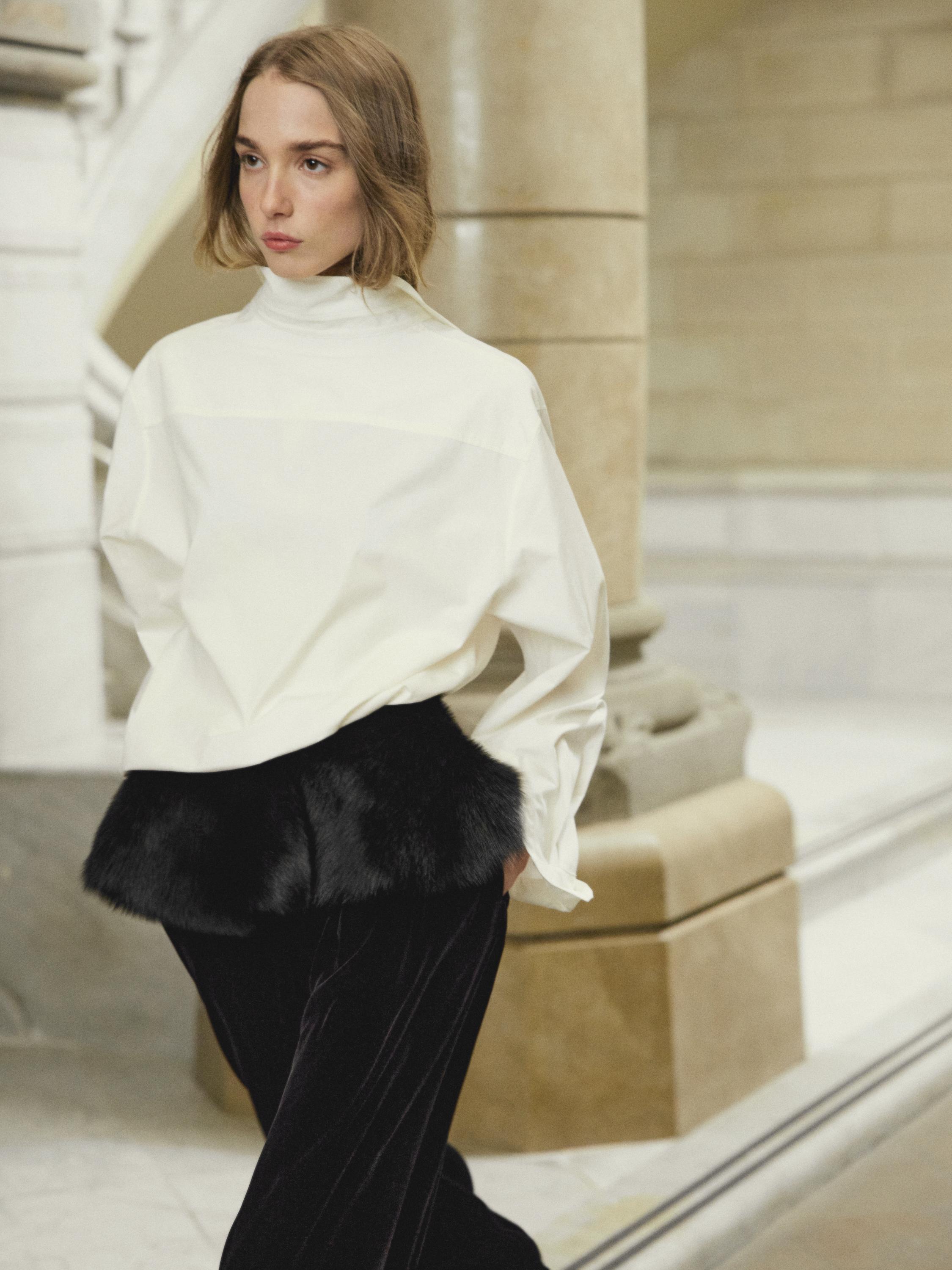 Oversize long sleeve shirt — Off white