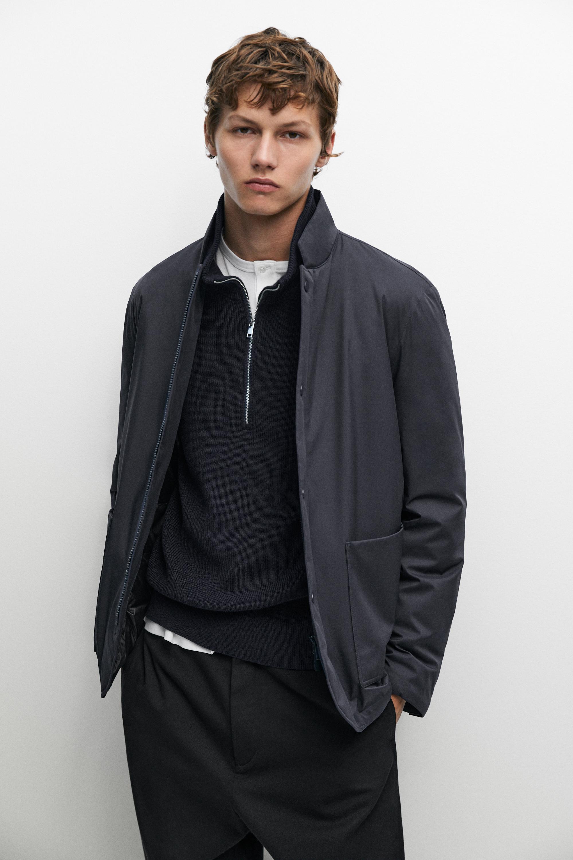 Stand-up collar down jacket