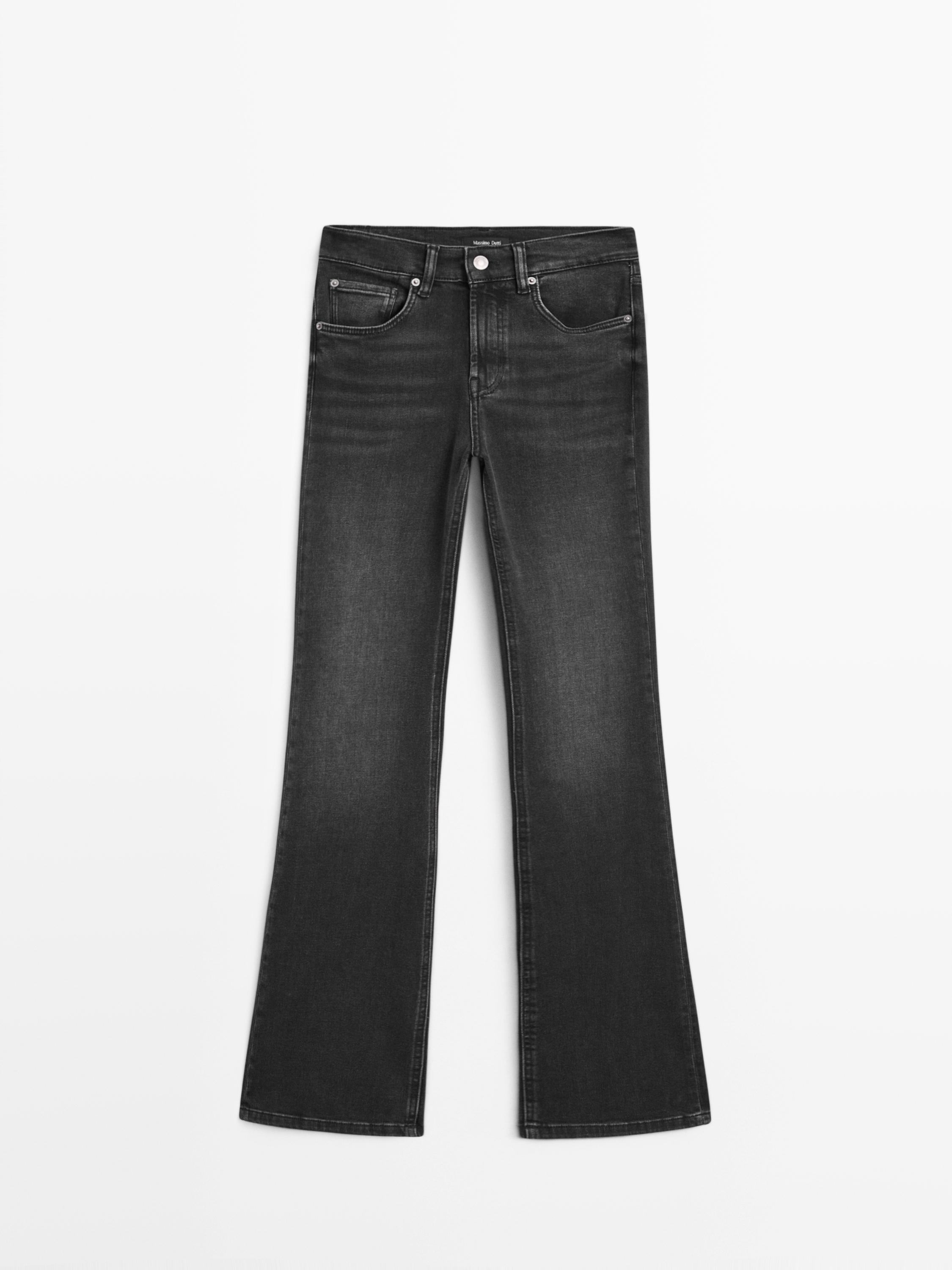 Jeans skinny flare fit tiro alto