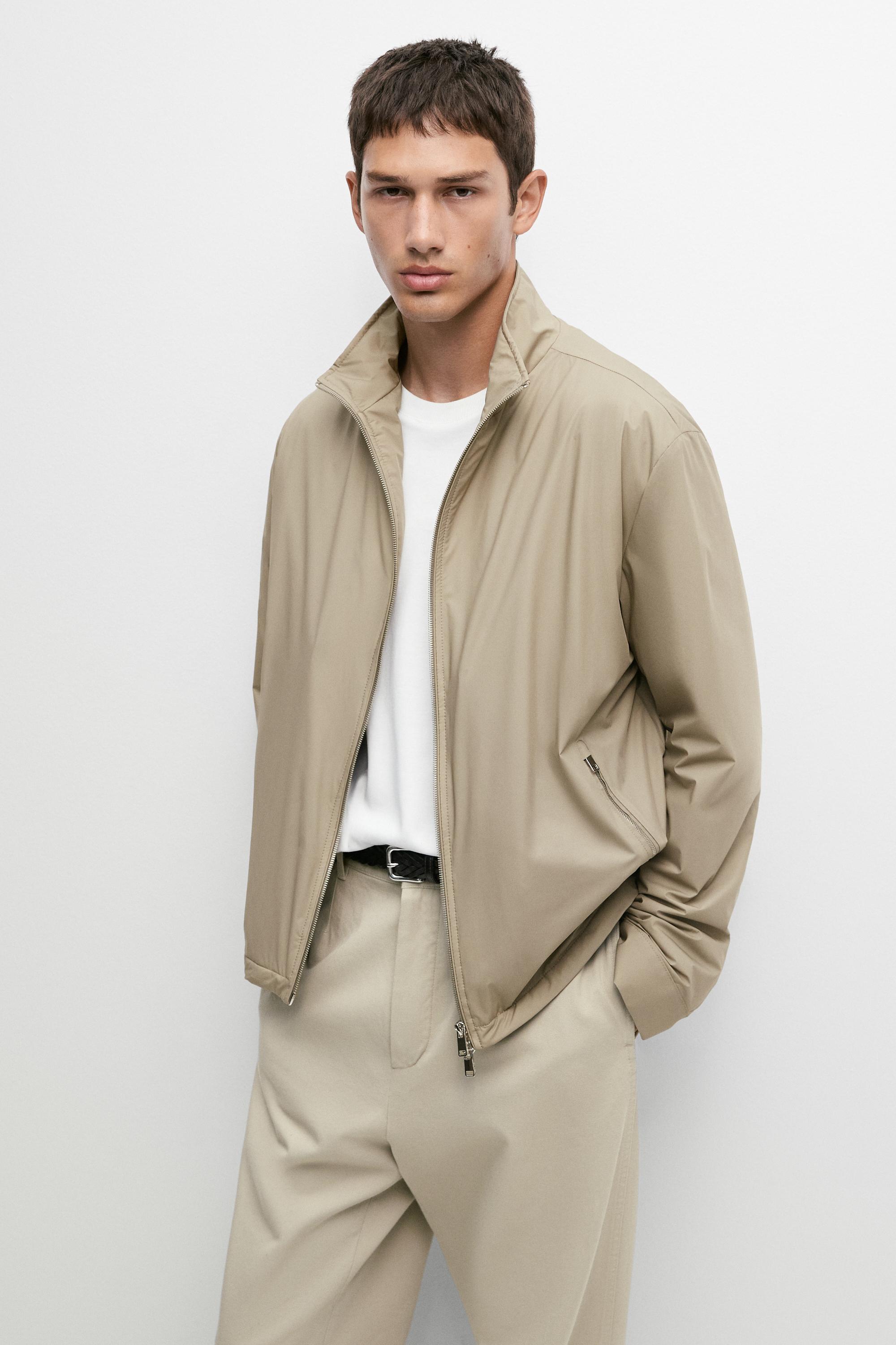 Technical jacket with pocket detail
