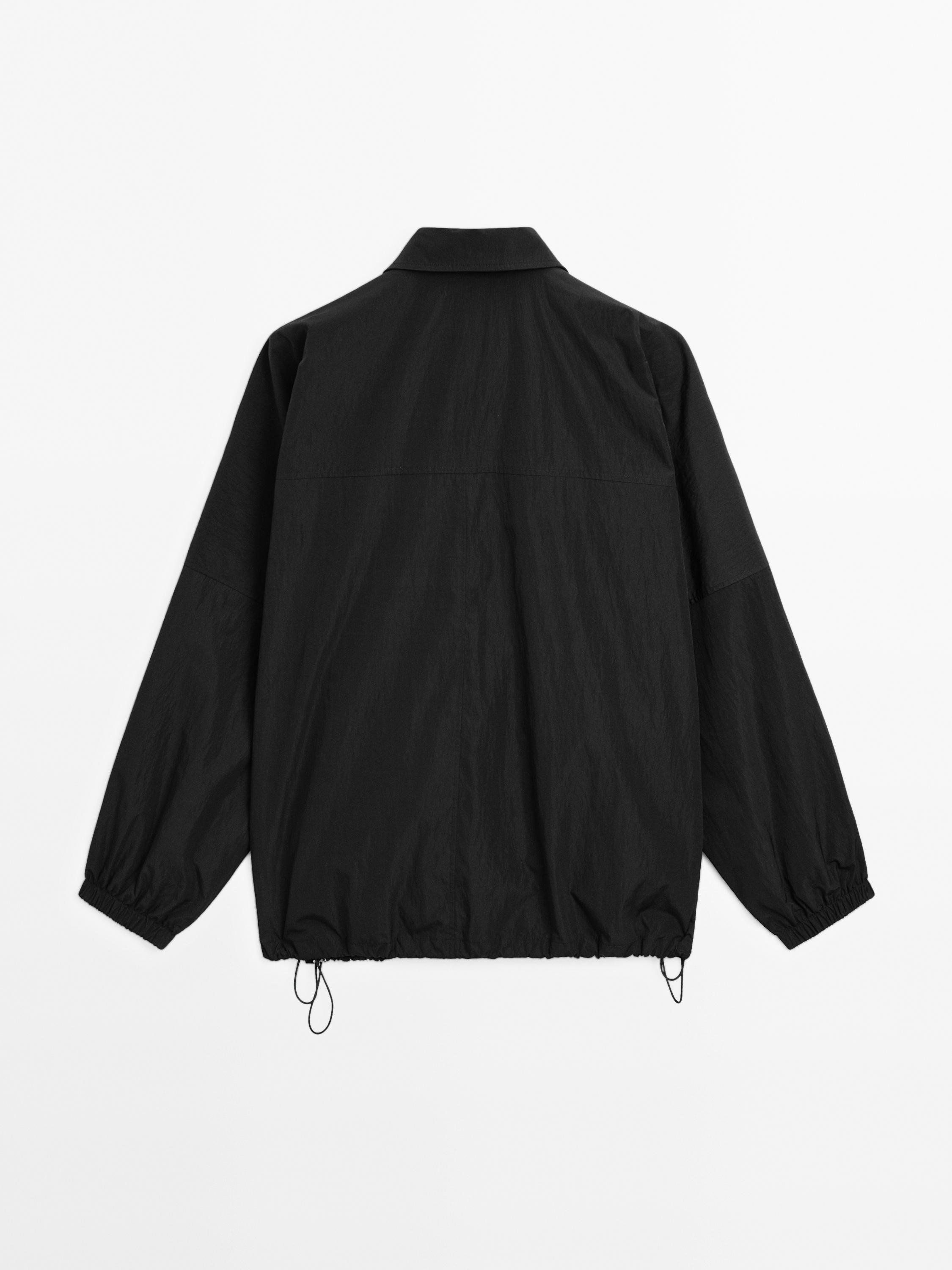 High neck technical puffer jacket