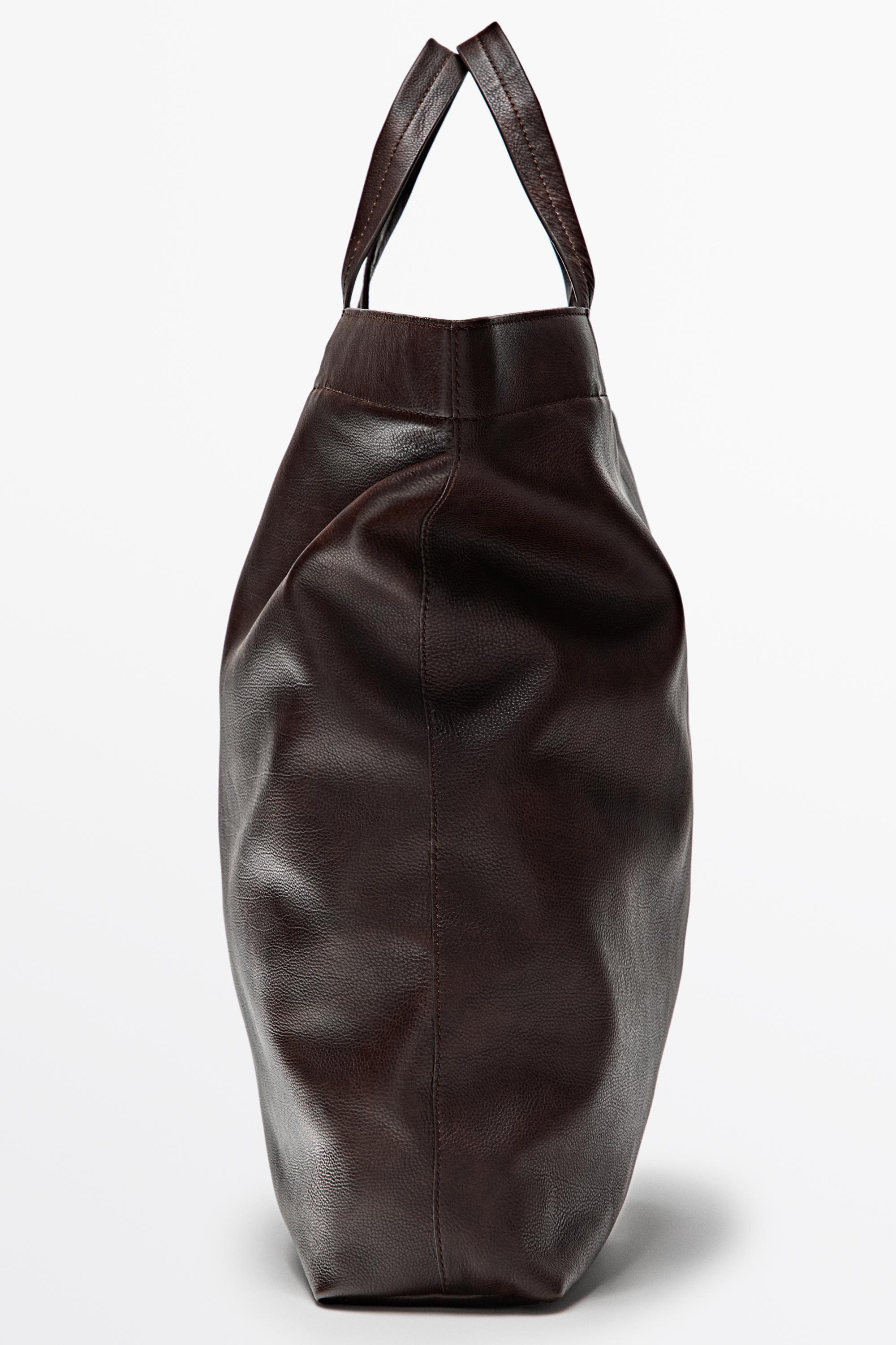 Nappa leather tote bag