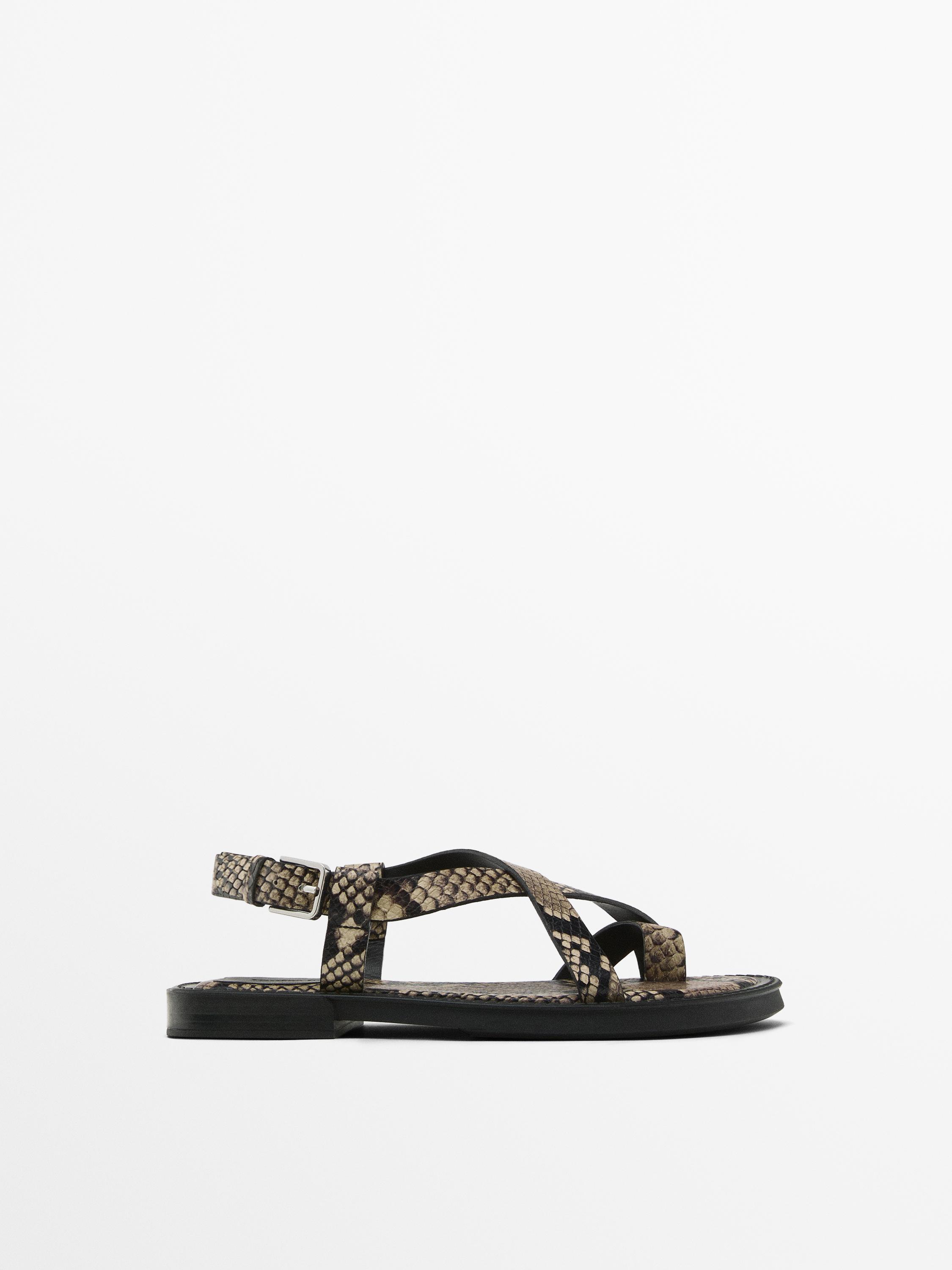 Sandales imprimées entre-doigts