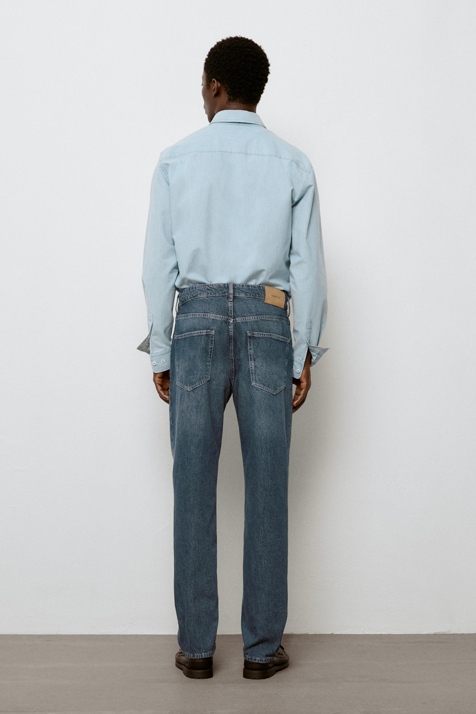 Tapered fit jeans — FADED BLUE
