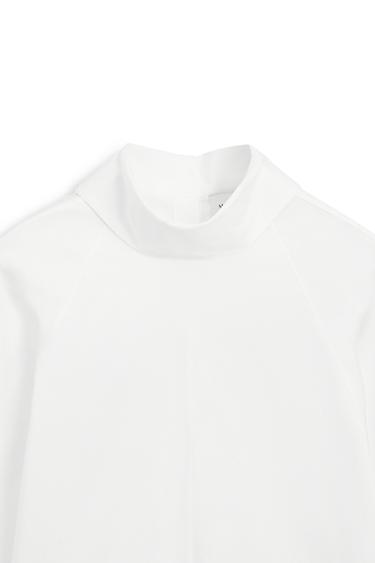 Oversize poplin high-neck shirt - LIMITED EDITION — WHITE 9