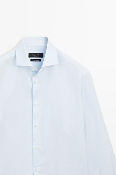 100% cotton striped shirt — WHITE 2
