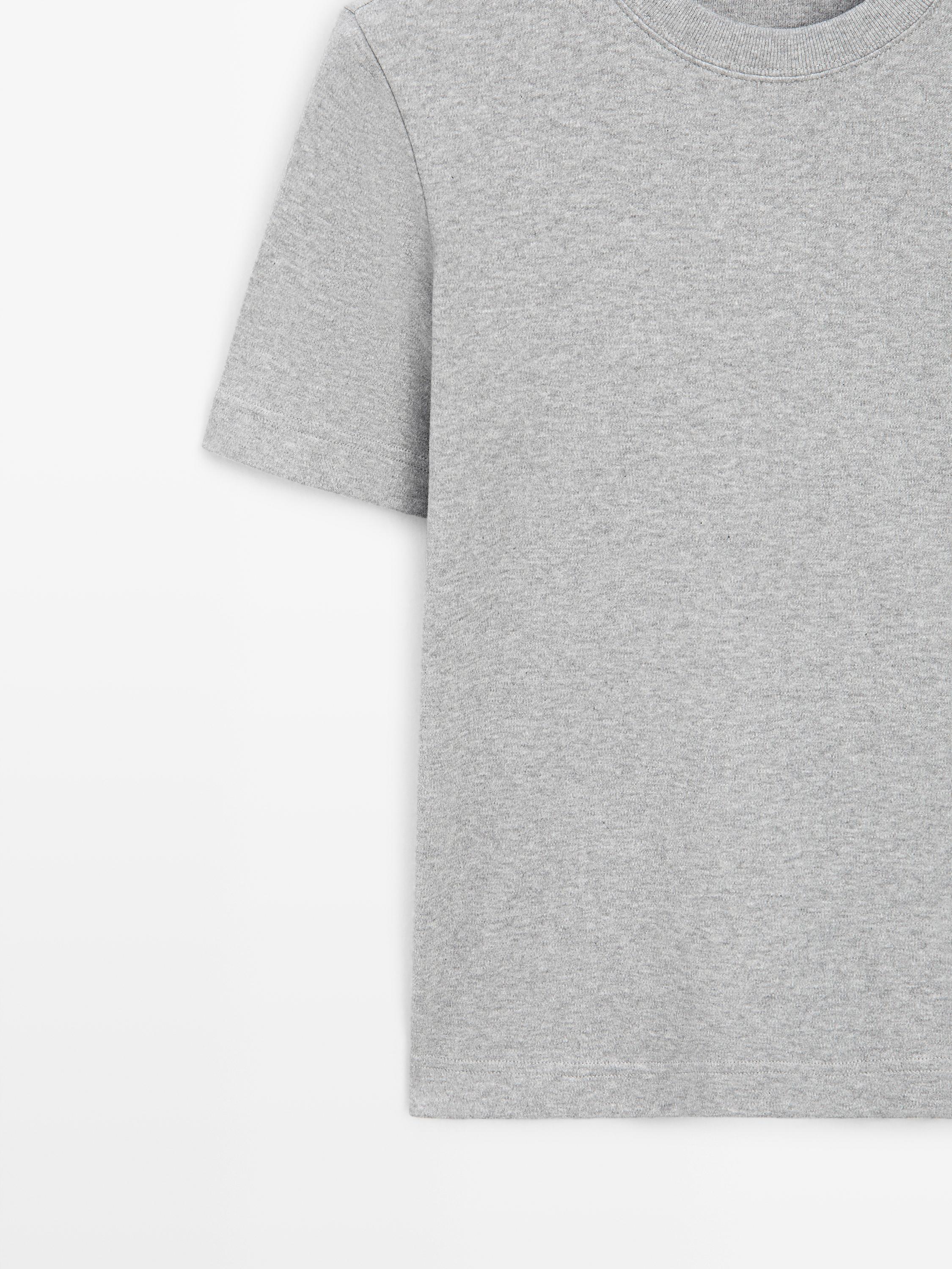 Short sleeve interlock T-shirt — Medium Grey