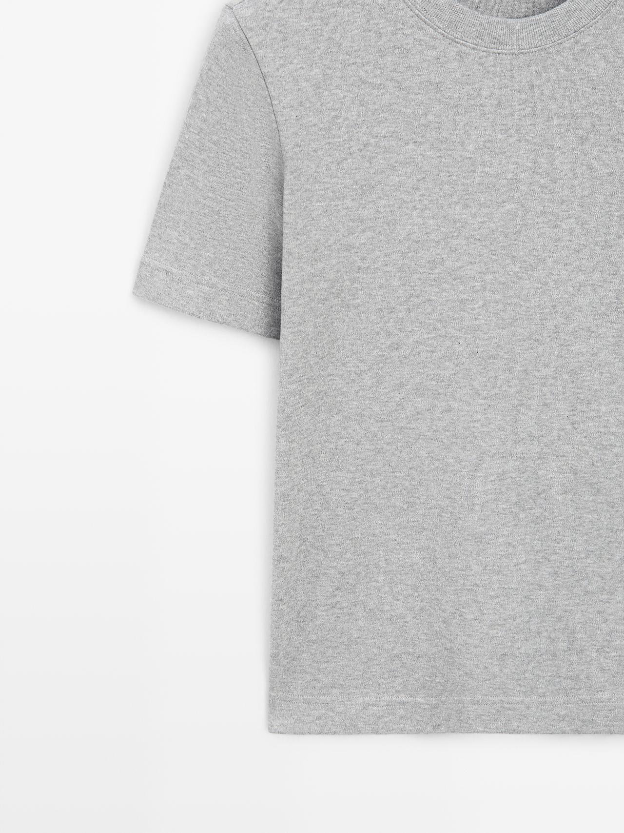 Short sleeve interlock T-shirt — Medium Grey