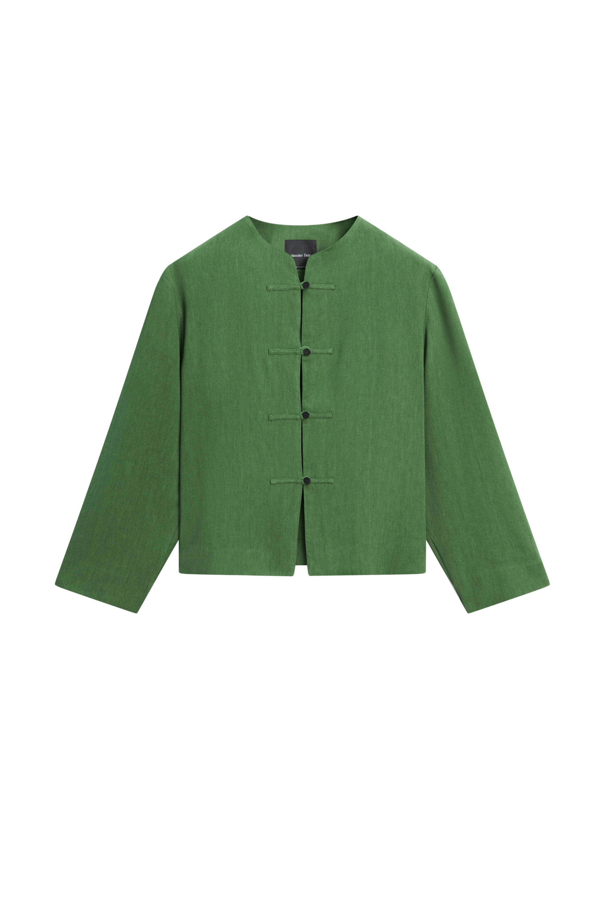 Massimo Dutti Düğme detaylı dökümlü ince ceket - Total look görsel 6