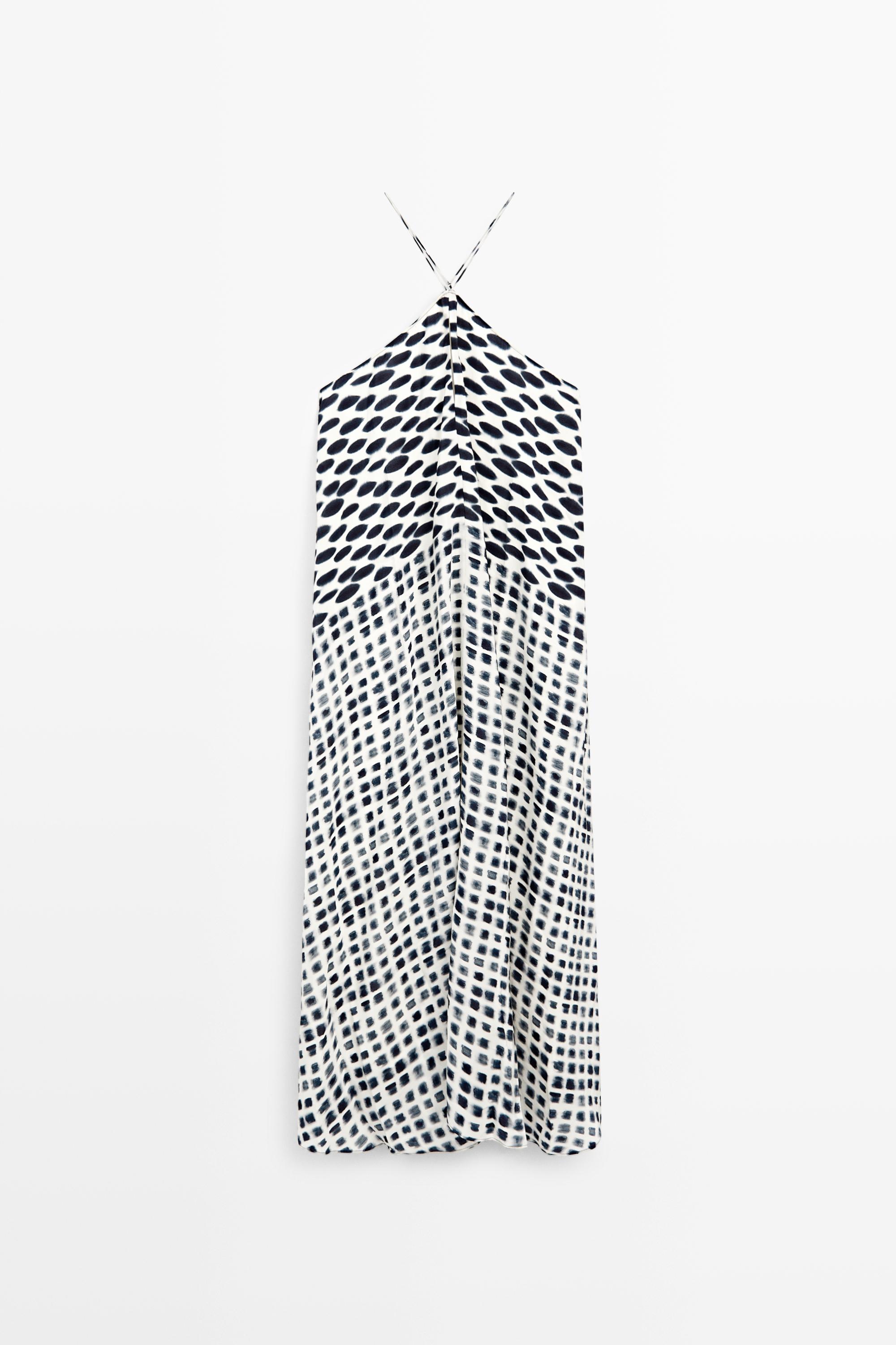 Weitschwingendes Midikleid mit Print