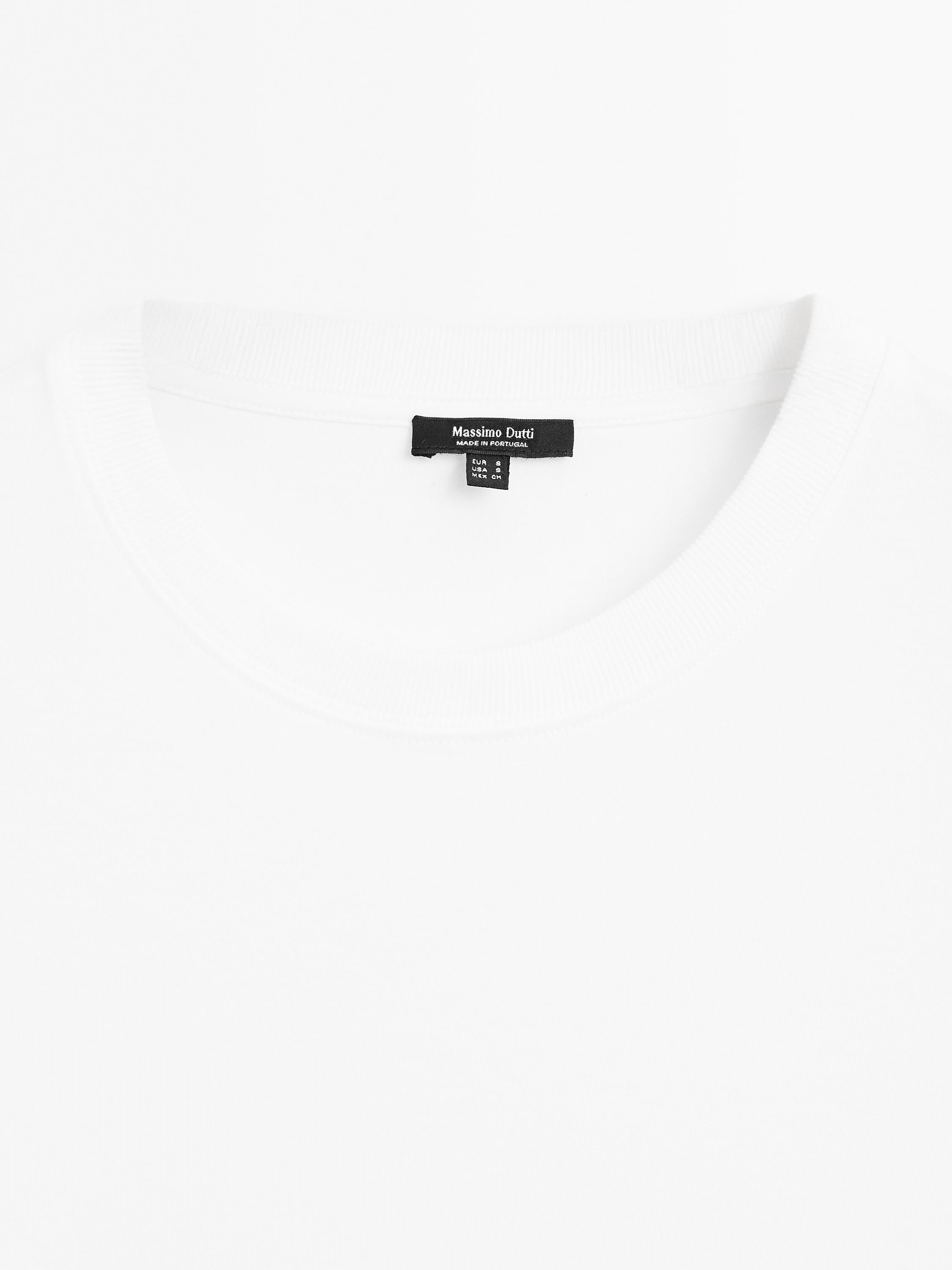 Short sleeve interlock T-shirt — Off white