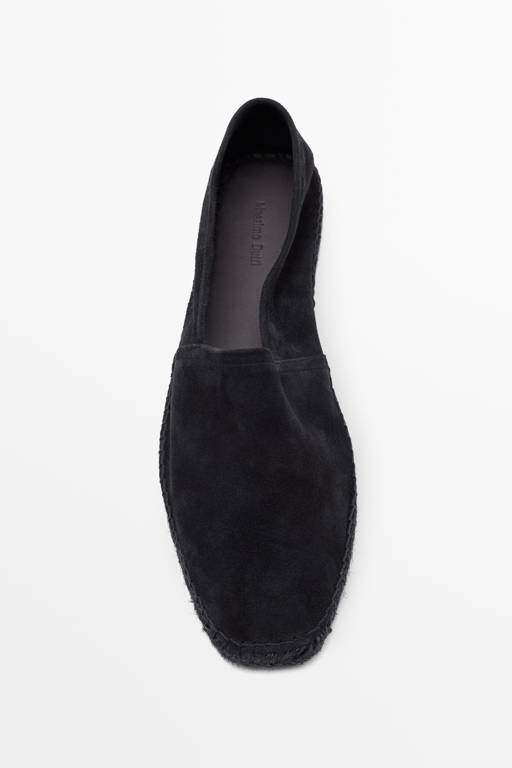 Leather espadrilles — Dark blue